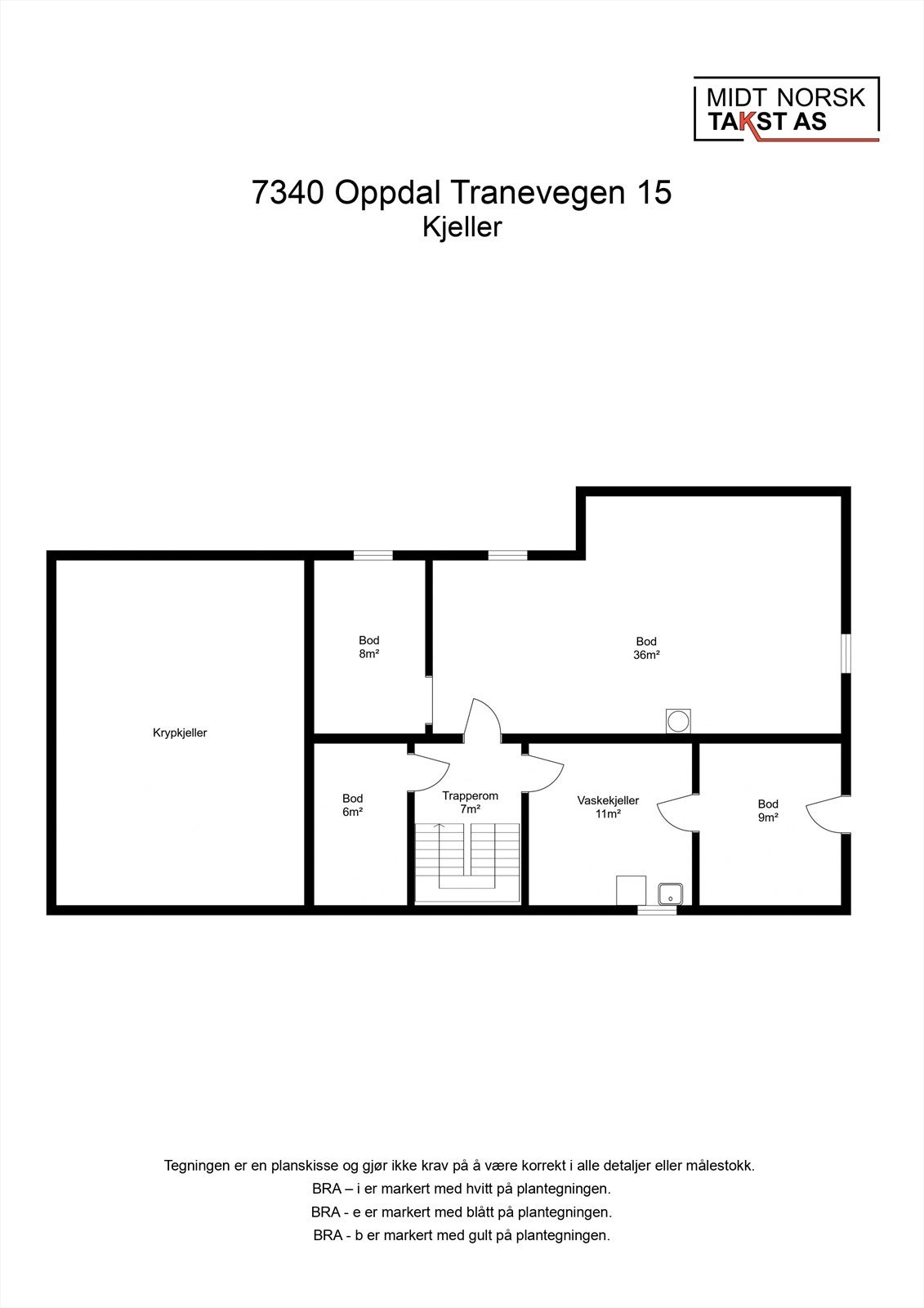 Planskisse kjeller Galleribilde