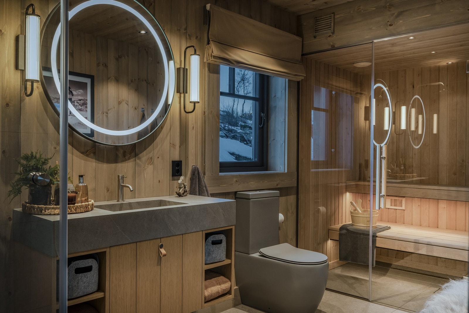 Finnes det noe bedre enn en tur i badstuen etter en lang dag i fjellet? (Bilde fra lignende hytte i samme område, avvik kan forekomme) Galleribilde