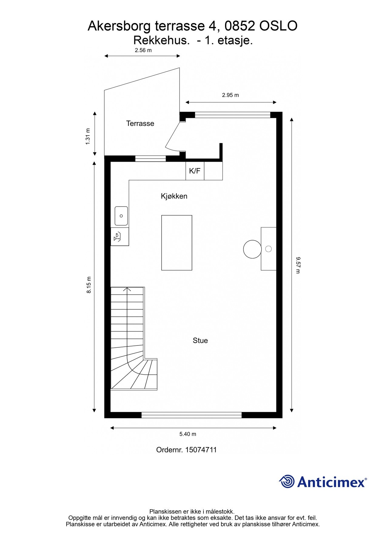 Aller først plantegninger, så du får orientert deg litt. Her fra hovedetasjen. Galleribilde