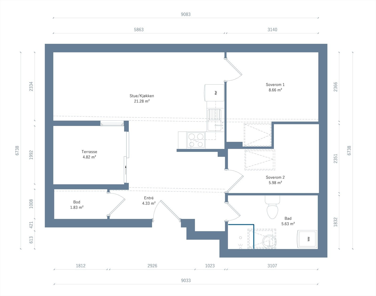 Plantegning Galleribilde