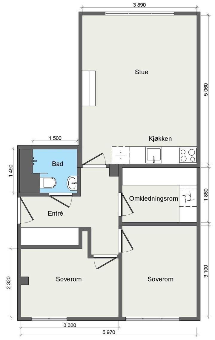 Plantegning Galleribilde