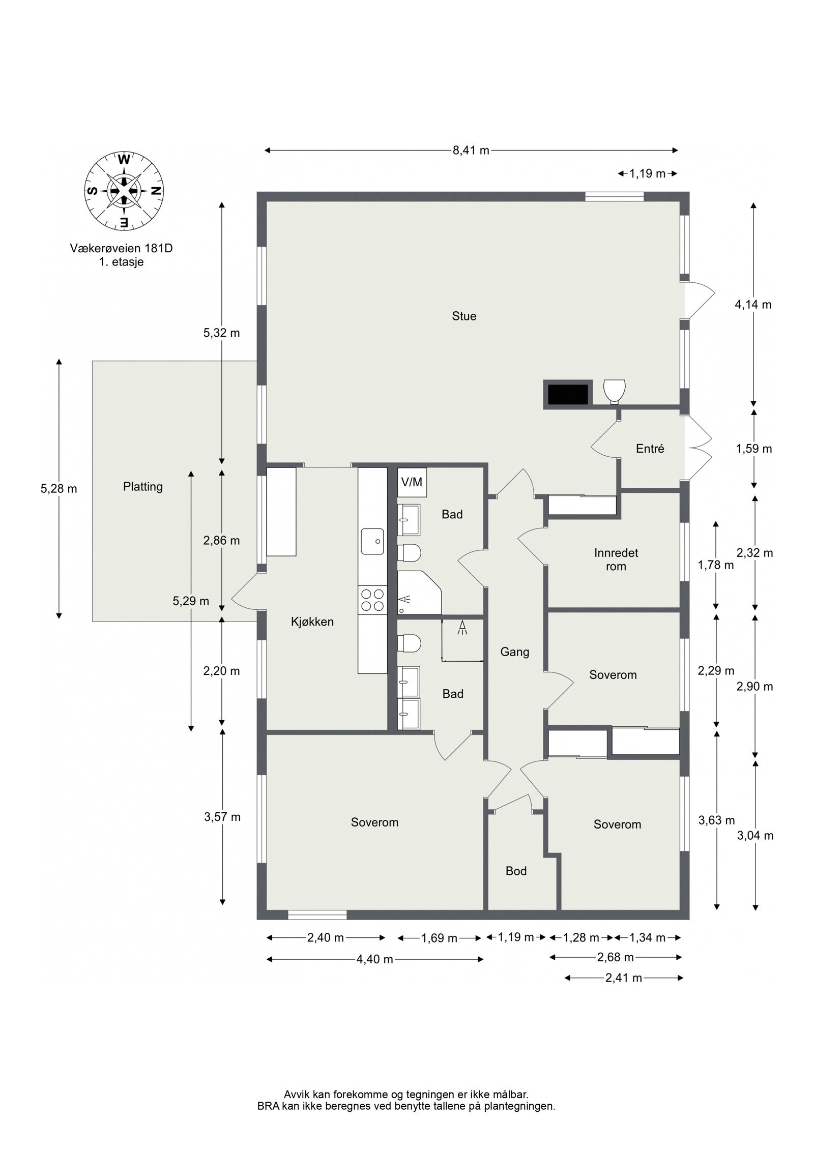 Plantegning Galleribilde