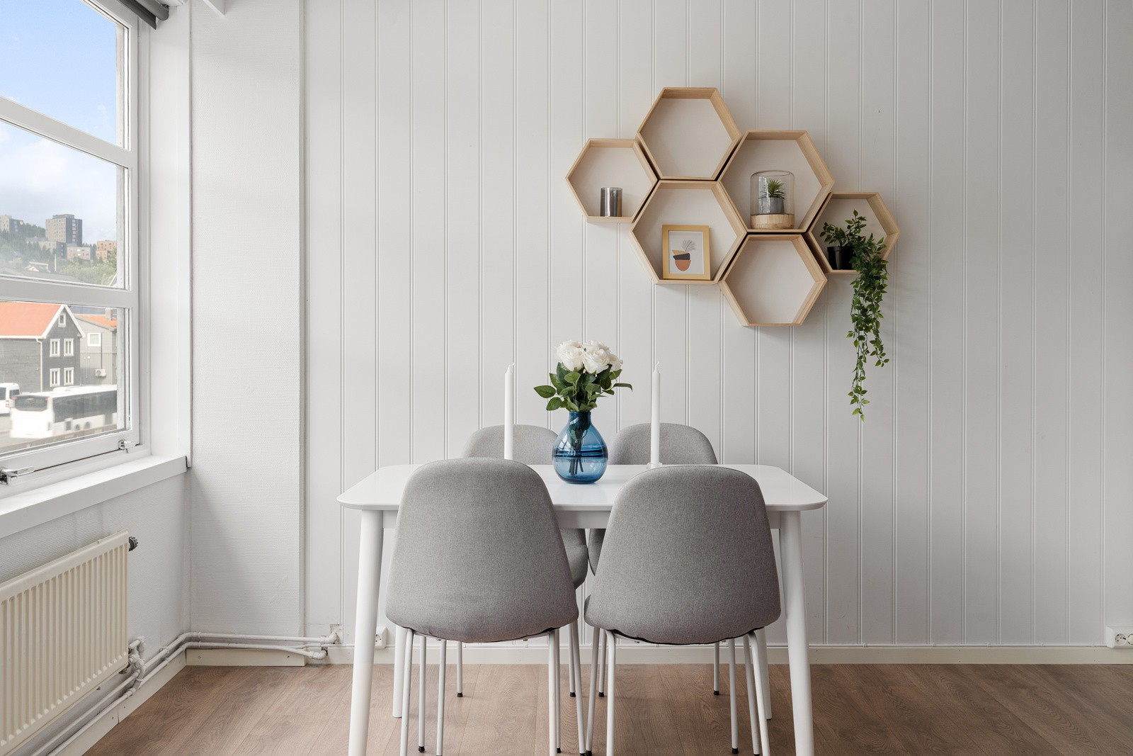 God plass til spisebord.