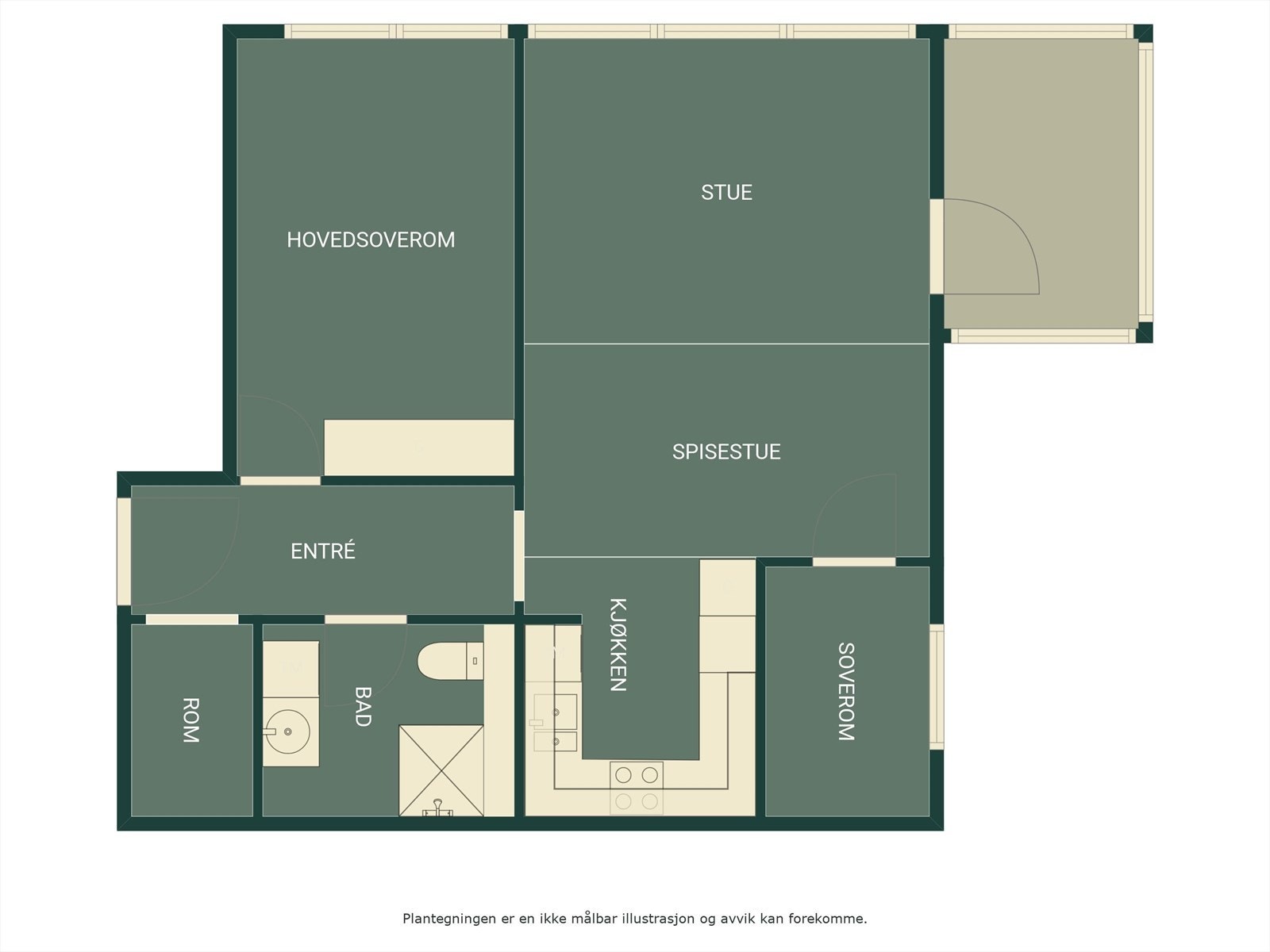 Plantegning - 3. etasje. Galleribilde