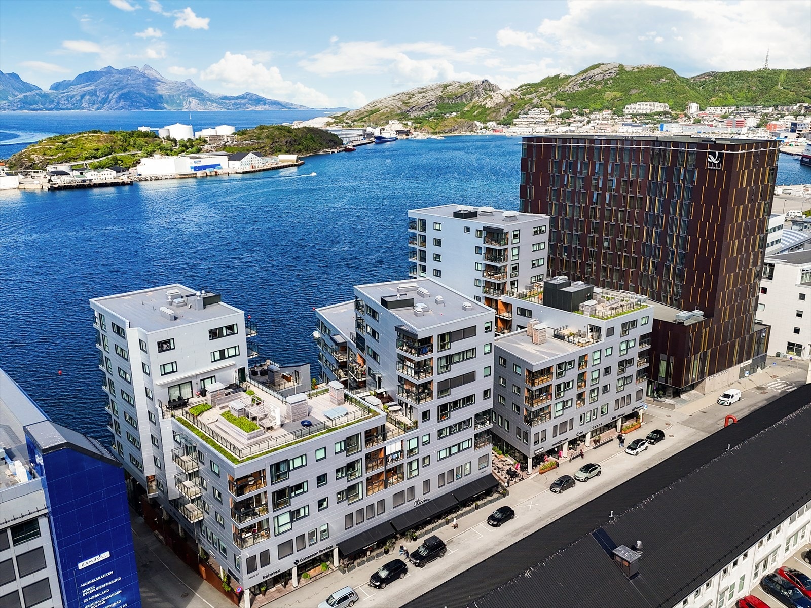 Dronefoto av Ramsalt. Galleribilde