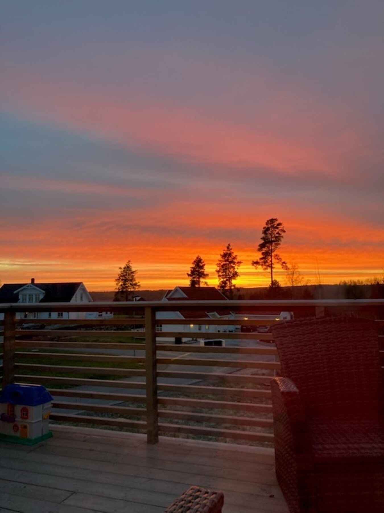 Selgers private foto "Solnedgang fra balkongen" Galleribilde