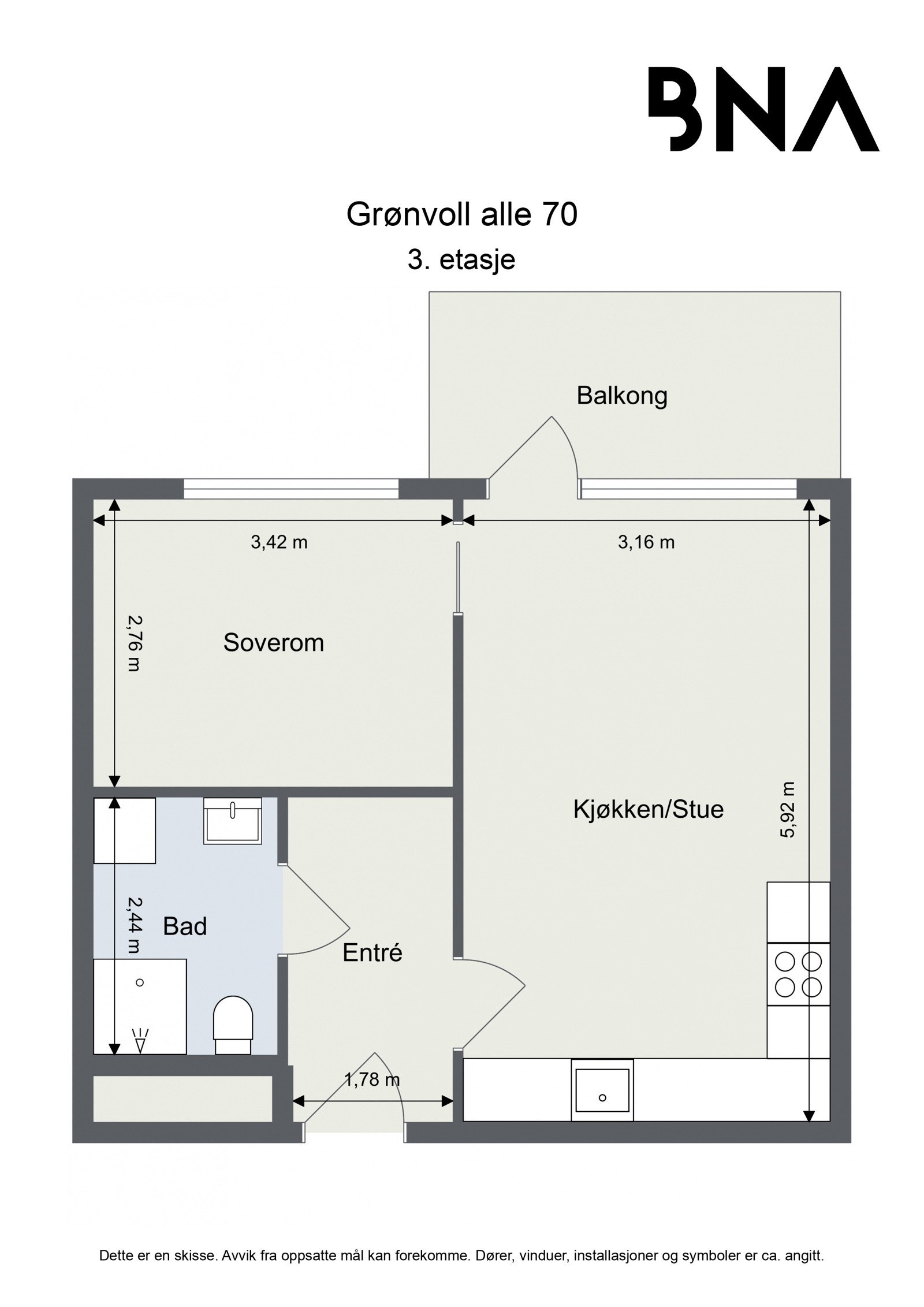 Plantegning. Galleribilde