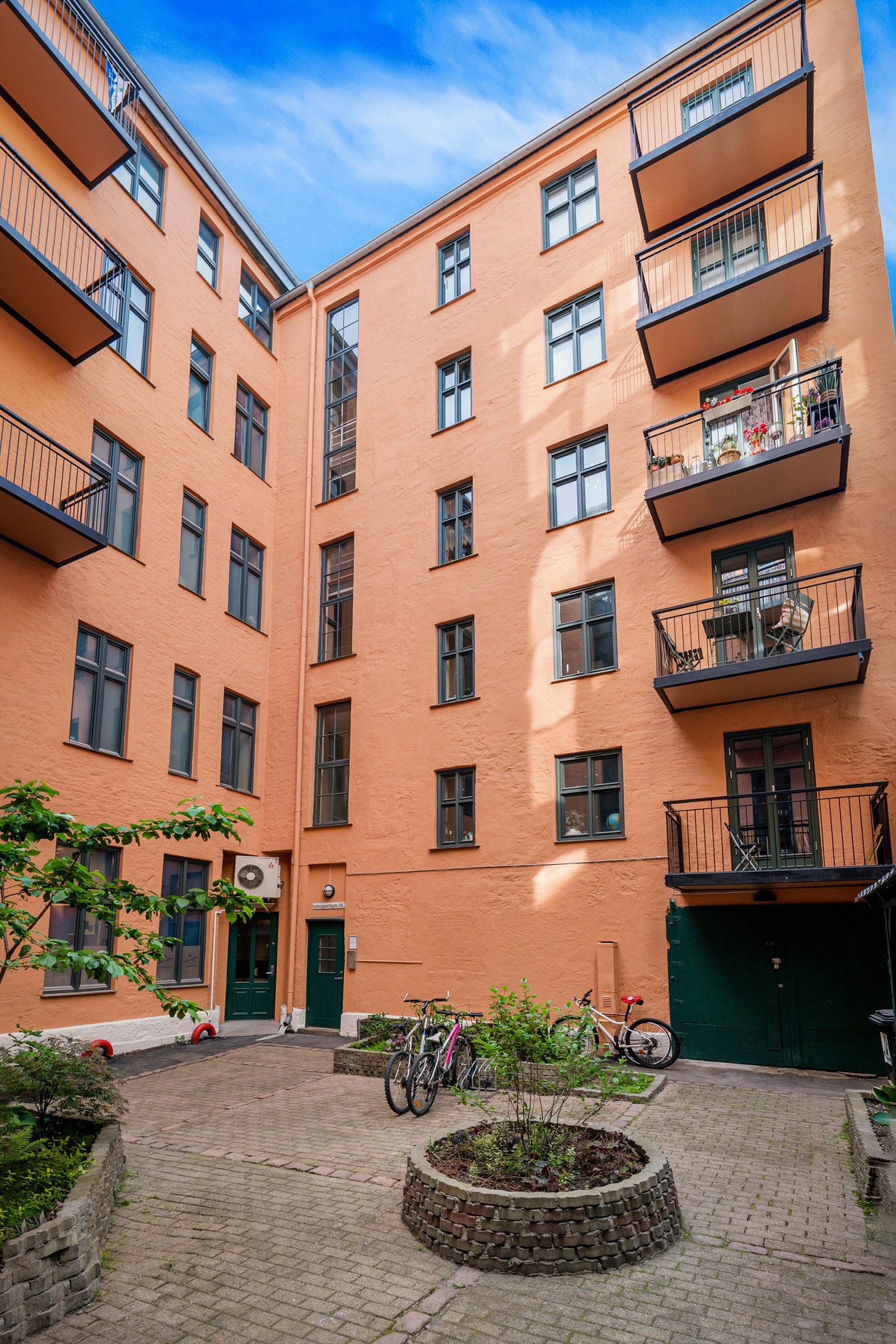 Fasaderehabilitering ble gjennomført i 2024. Galleribilde