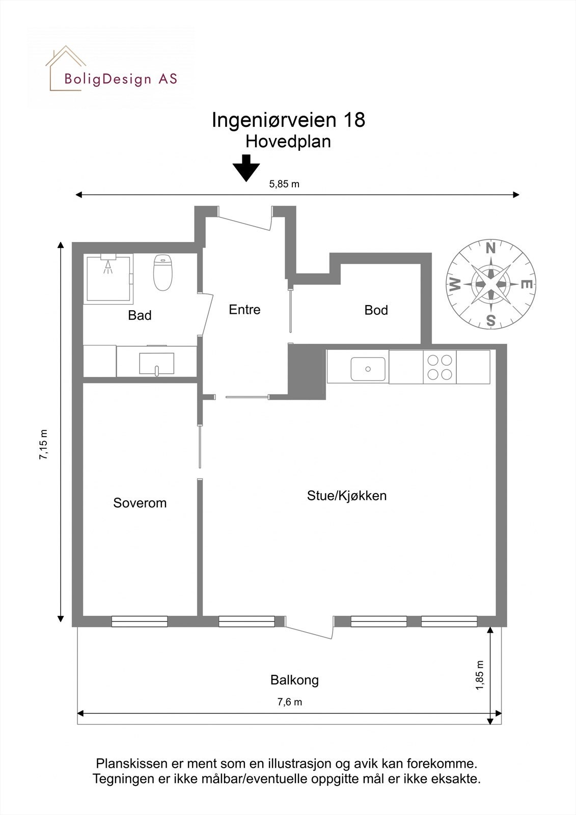 Plantegning. Galleribilde