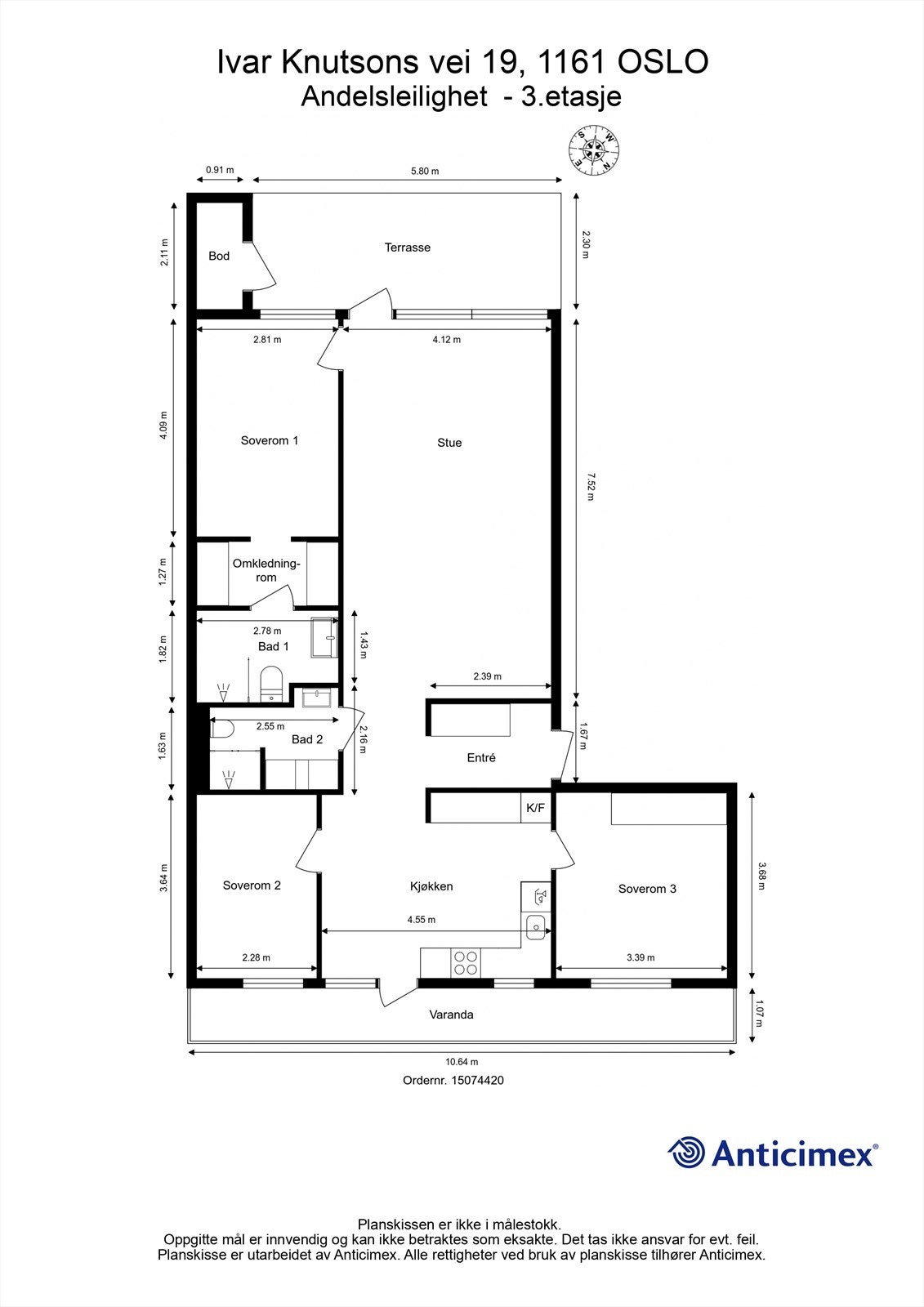 Plantegning Galleribilde