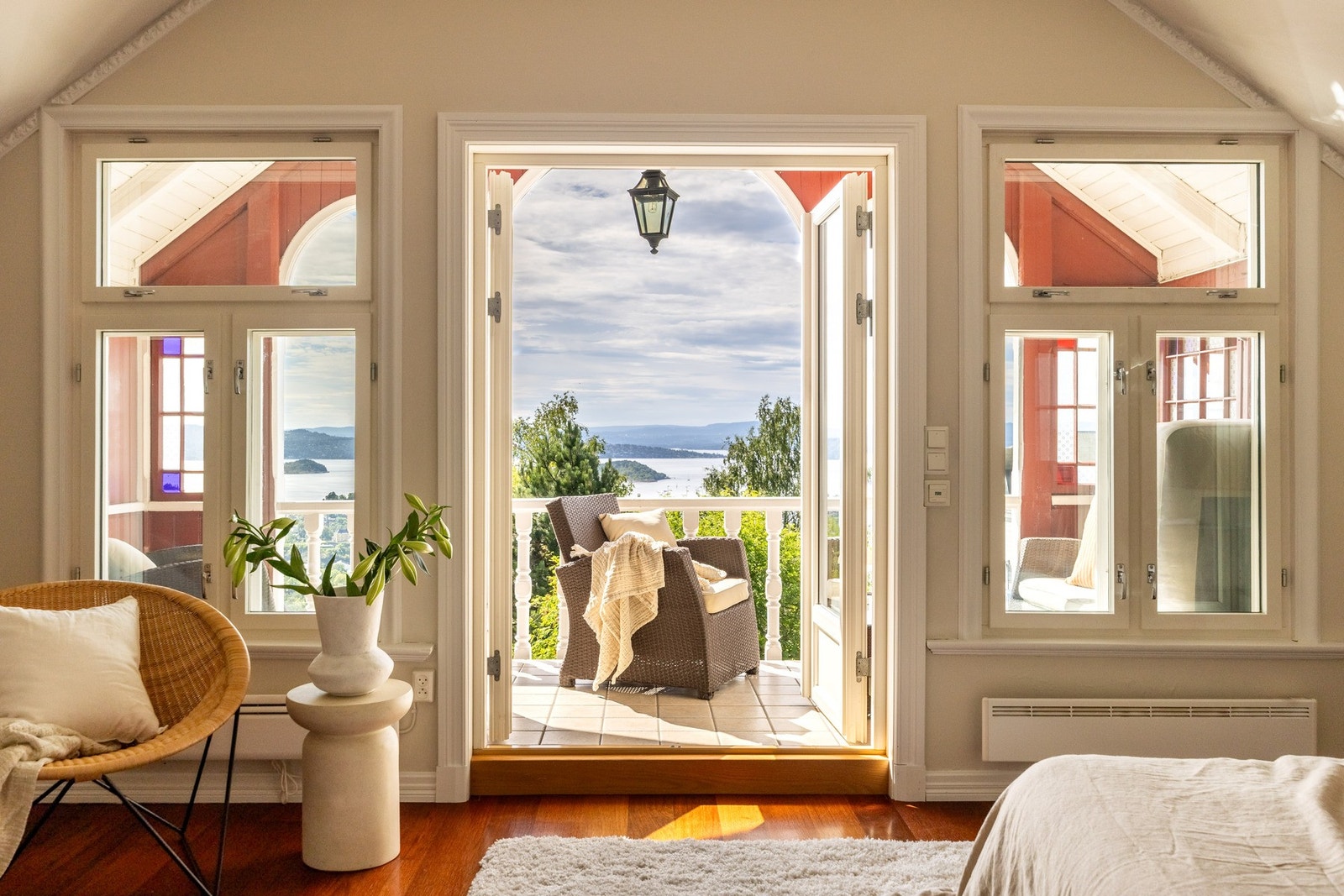 Her har man tilkomst til vestvendt veranda på 8,6 kvm. Galleribilde