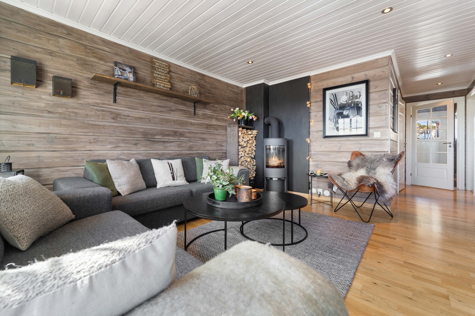 Delikat opparbeidet for maksimal hyttero og hyttekos. Galleribilde