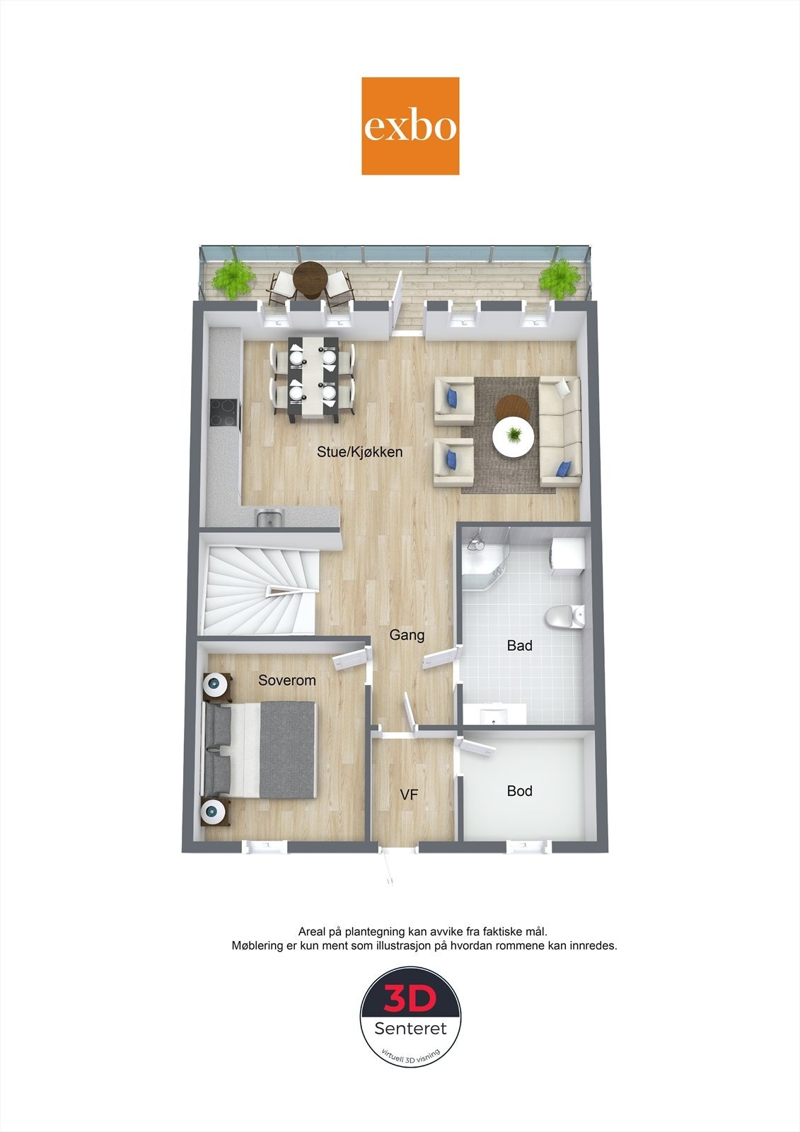 Plantegning hovedetasje Galleribilde