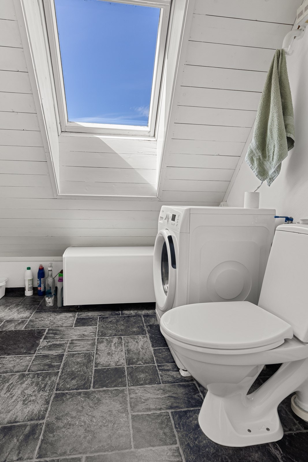 Her er det opplegg til vaskemaskin. Galleribilde