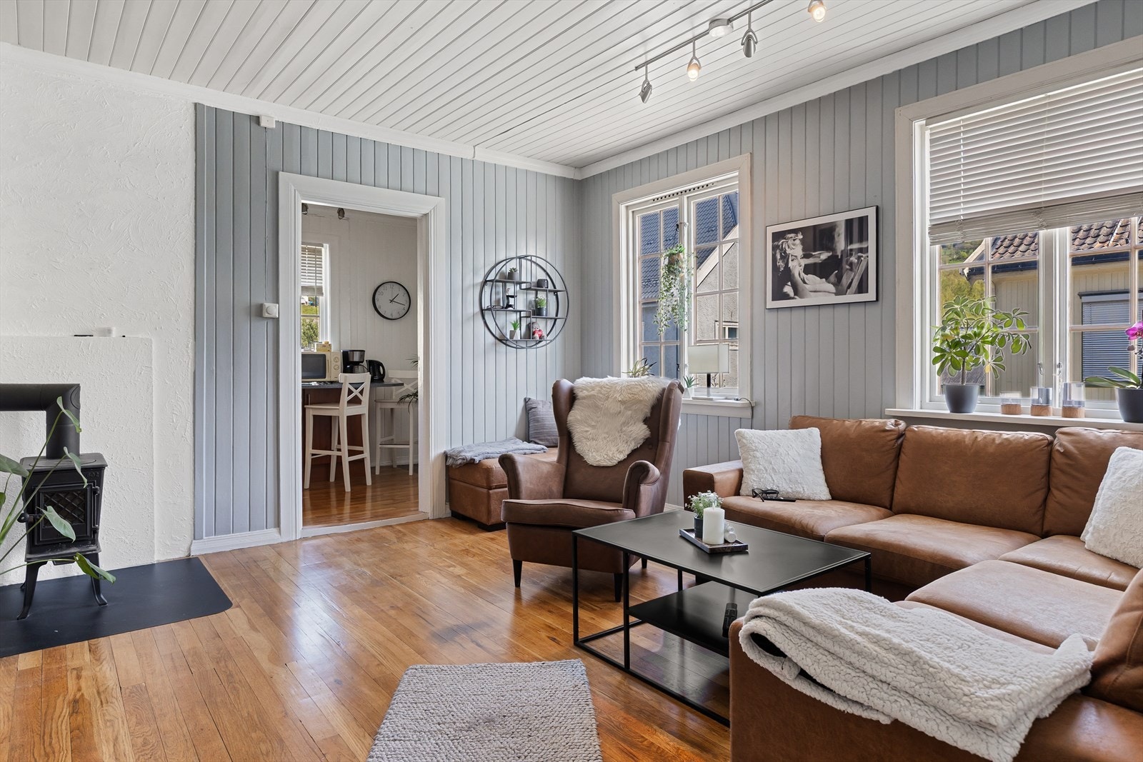 Det er god plass til å møblere etter eget ønske og behov i stua. Galleribilde