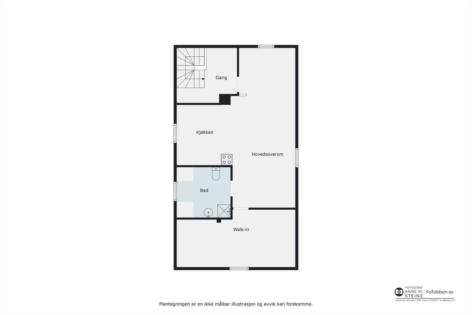 Plantegning loft Galleribilde