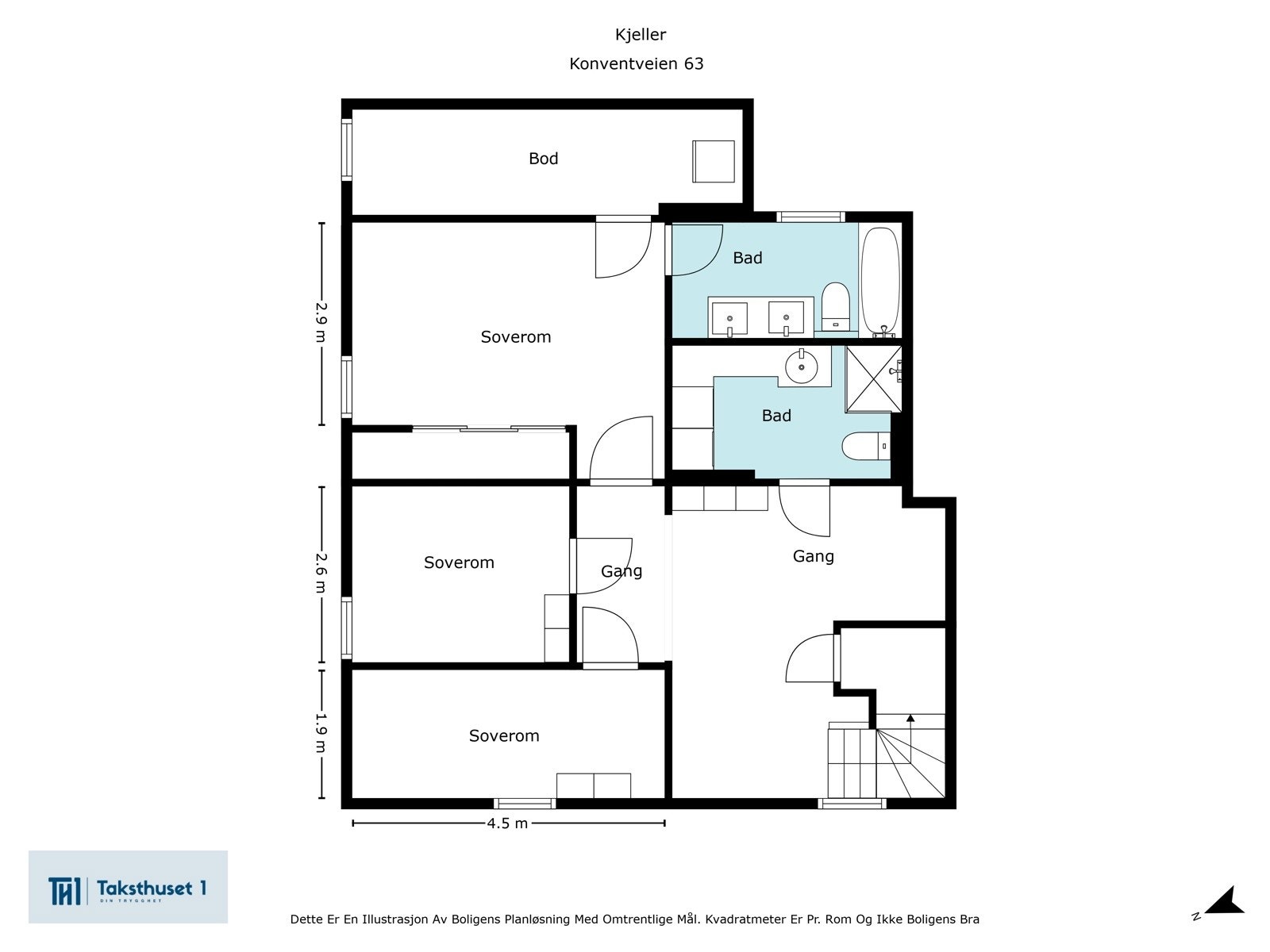 Plantegning U. etasje Galleribilde