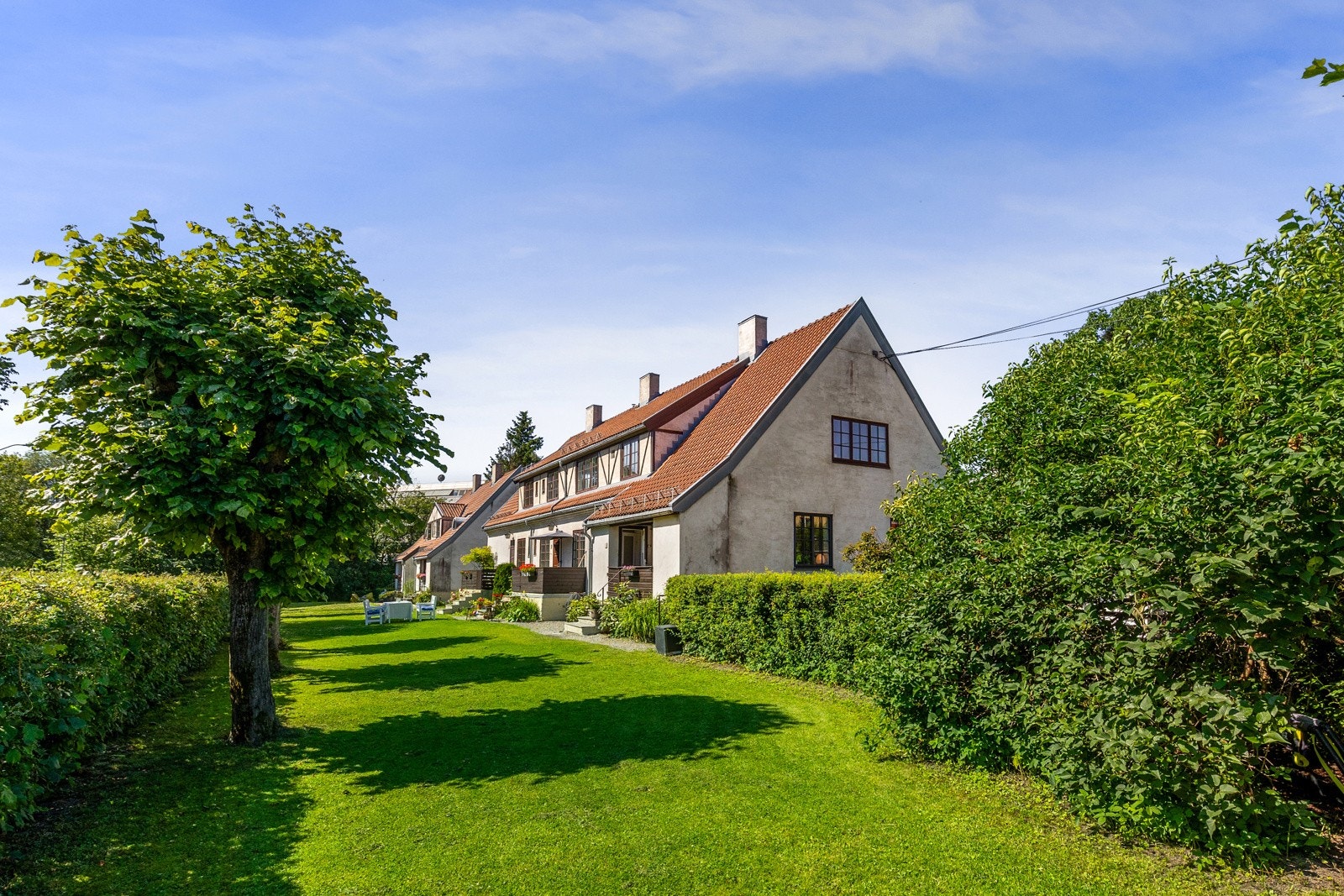 Bilfri gangvei til populære Skøyen skole, videre til Frognerparken og Majorstuen Galleribilde
