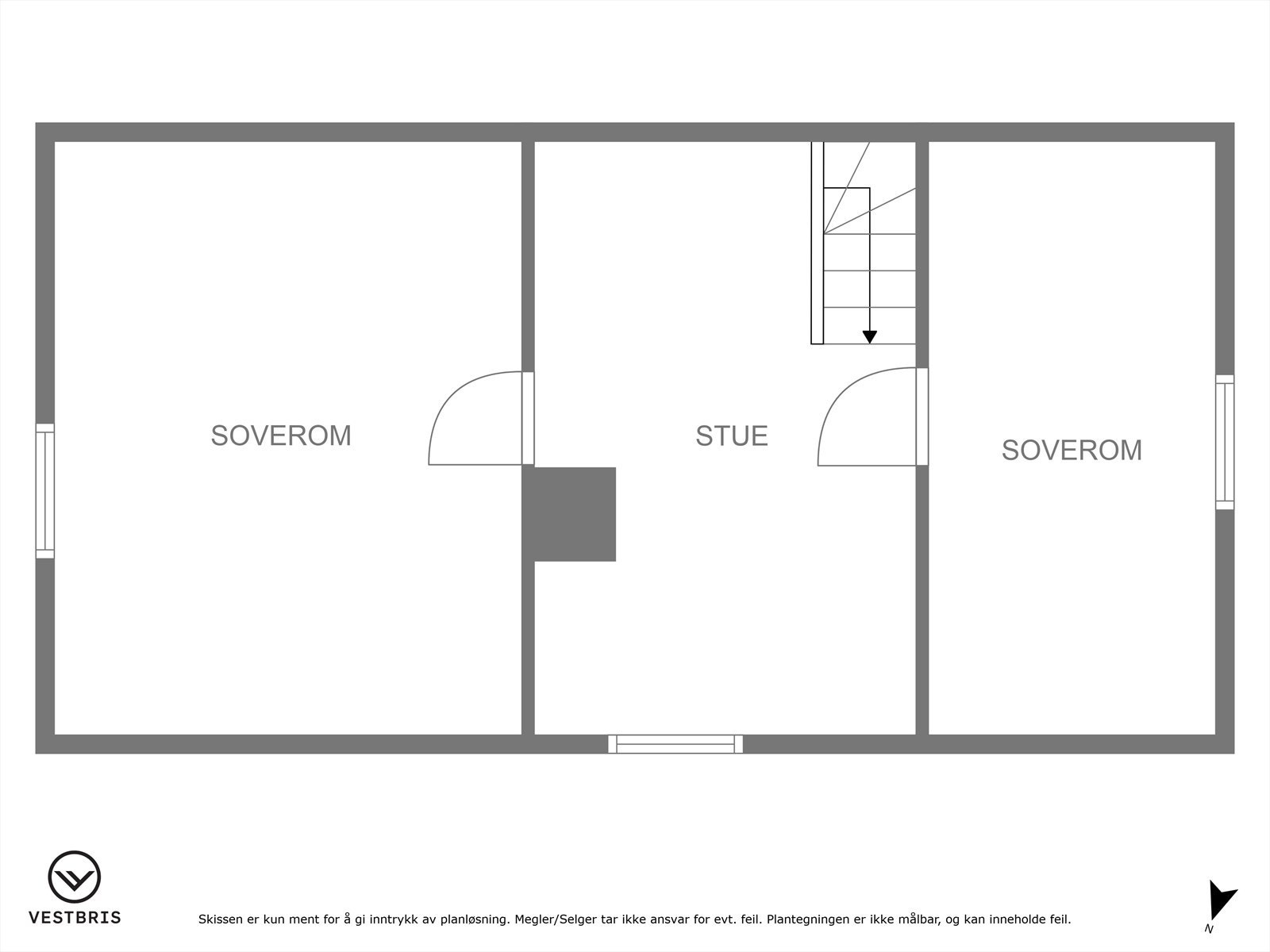 Plantegning loft Galleribilde