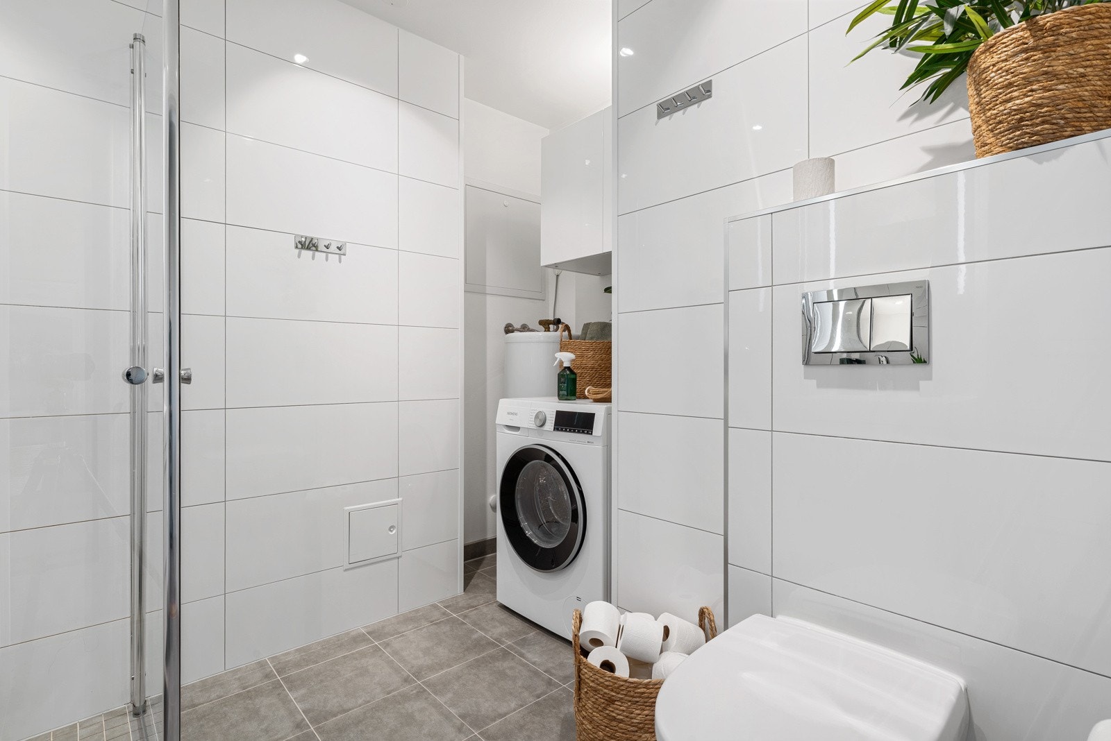 - Det er opplegg for vaskemaskin - Galleribilde