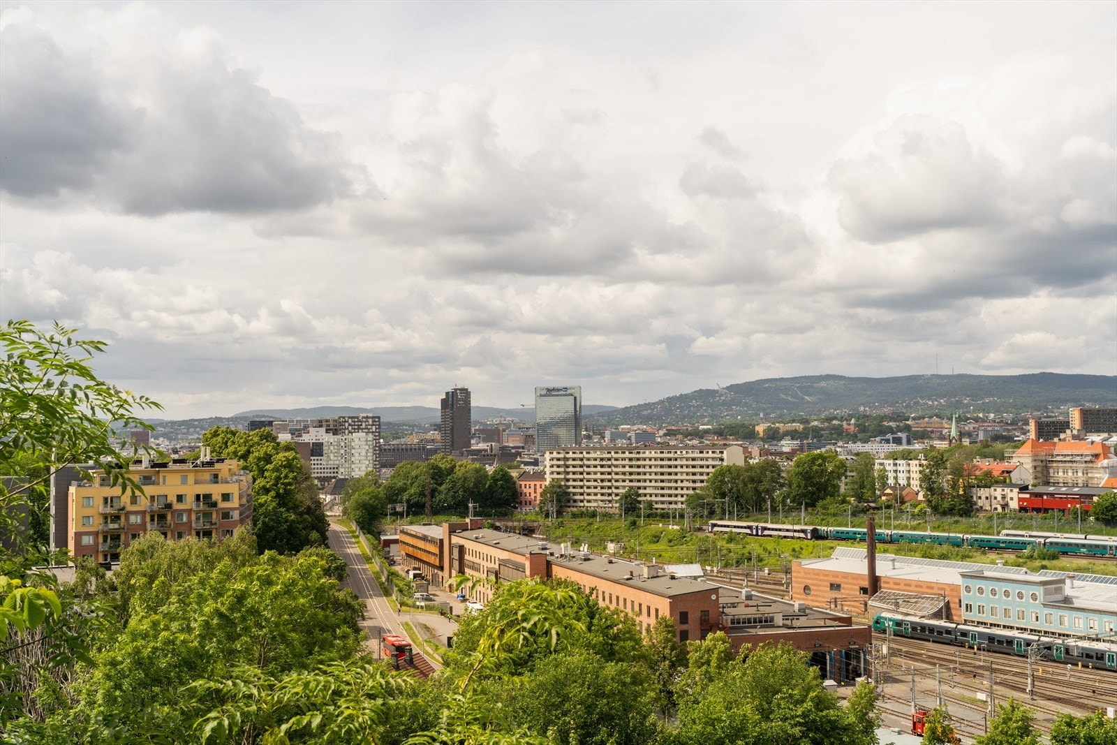 Fantastisk utsikt over Oslo by Galleribilde