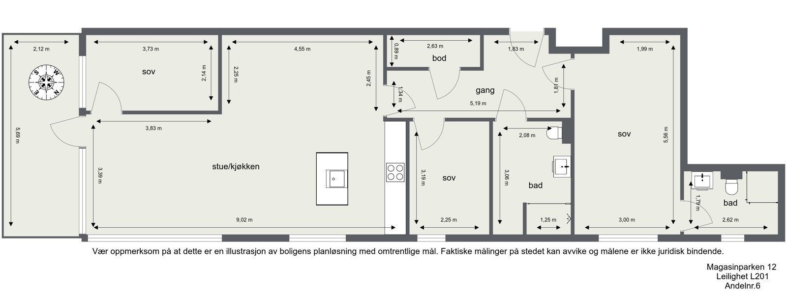 Plantegning Galleribilde