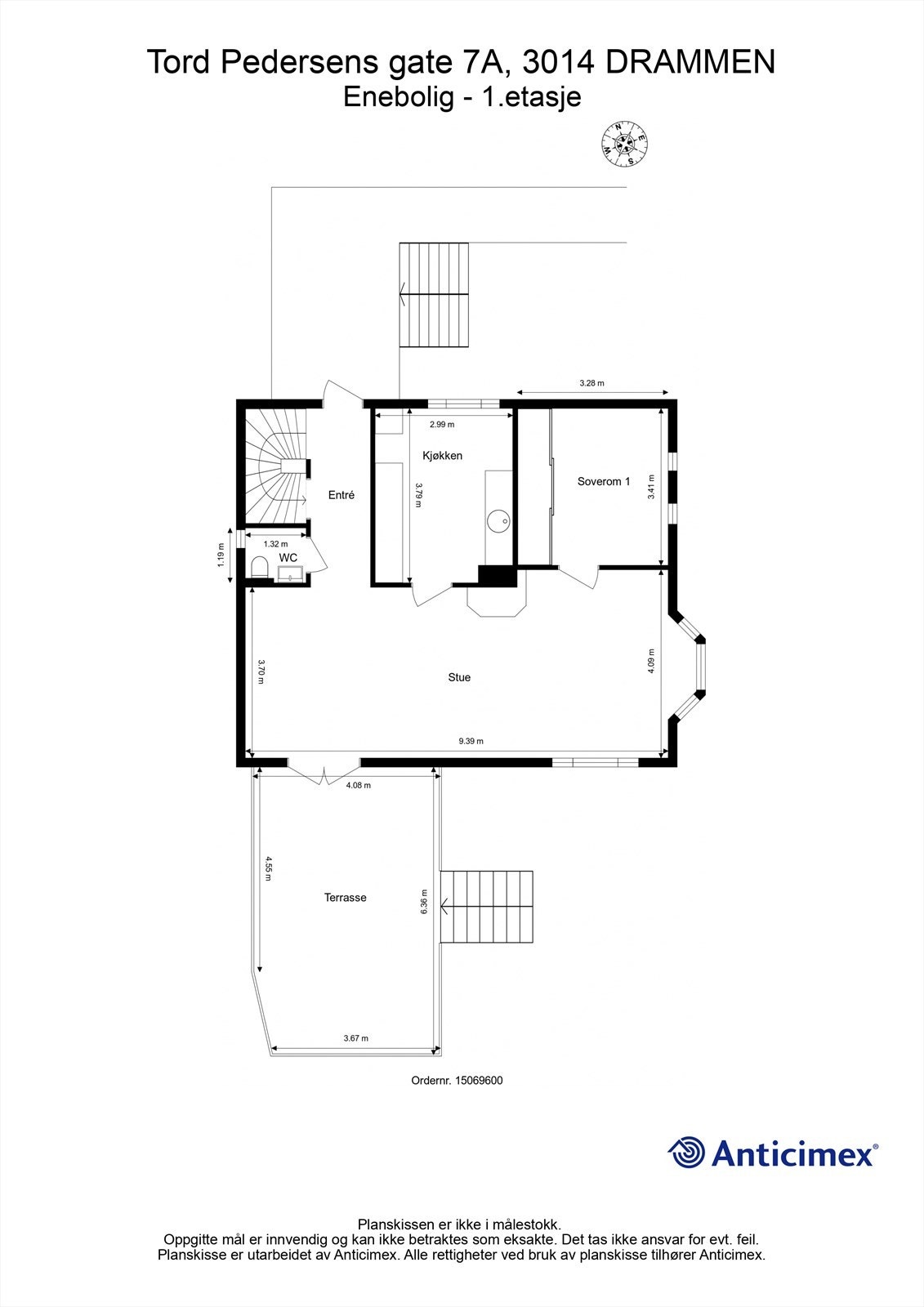 Plantegning - 1. etasje Galleribilde