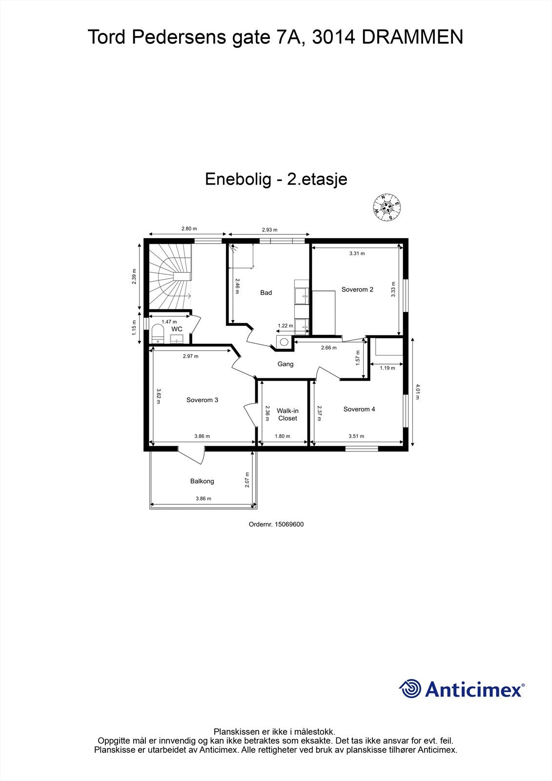 Plantegning - 2. etasje Galleribilde