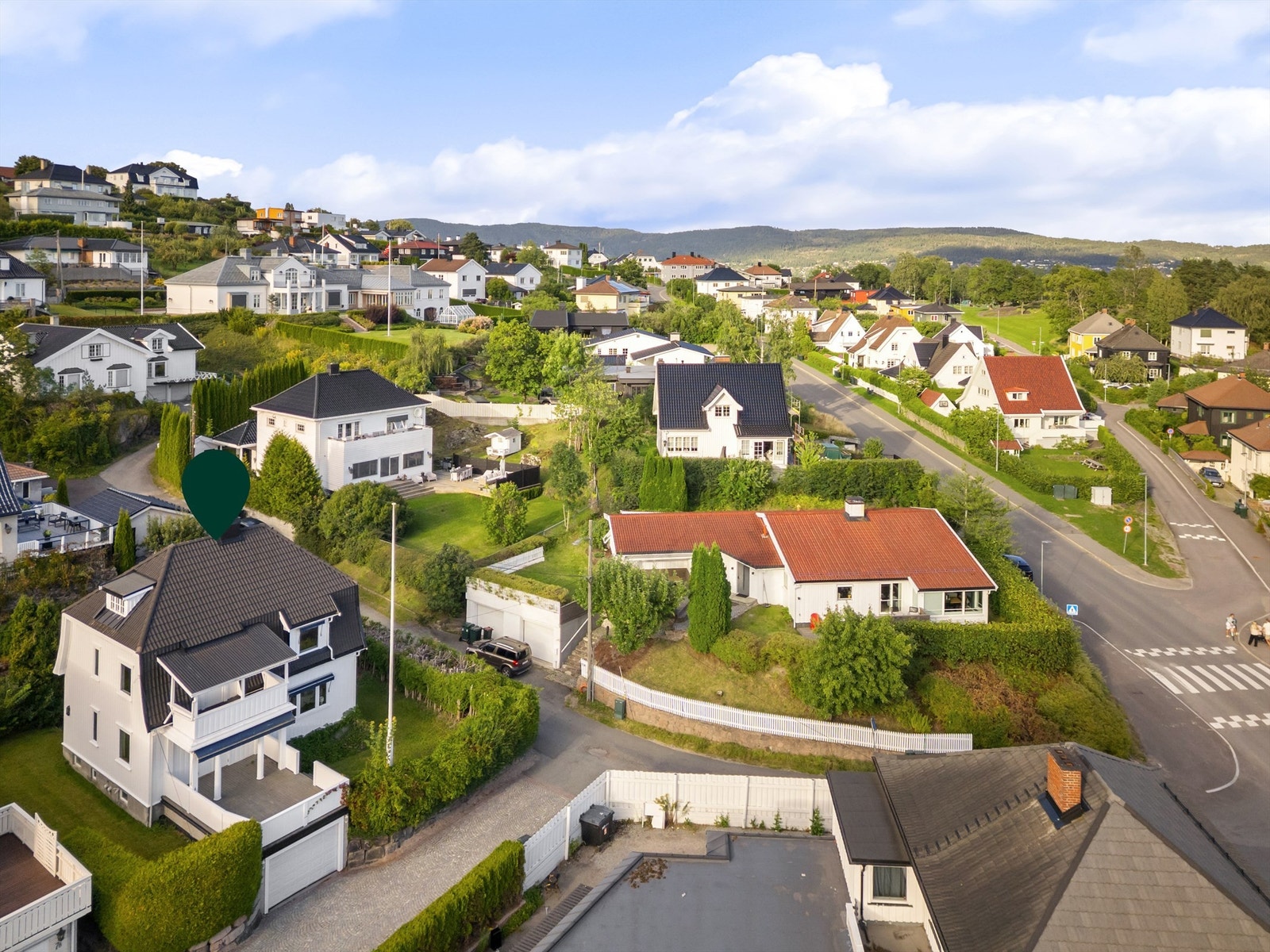 Beliggende i en blindvei uten gjennomgangstrafikk Galleribilde