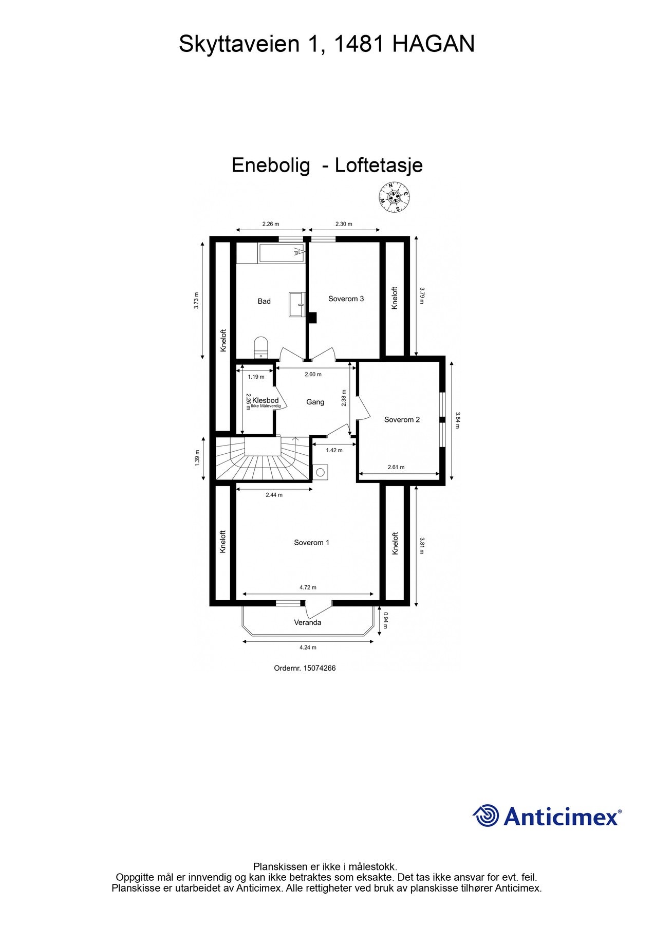 For en ekstra liten oversikt får du først se plantegningen over etasjen. Galleribilde