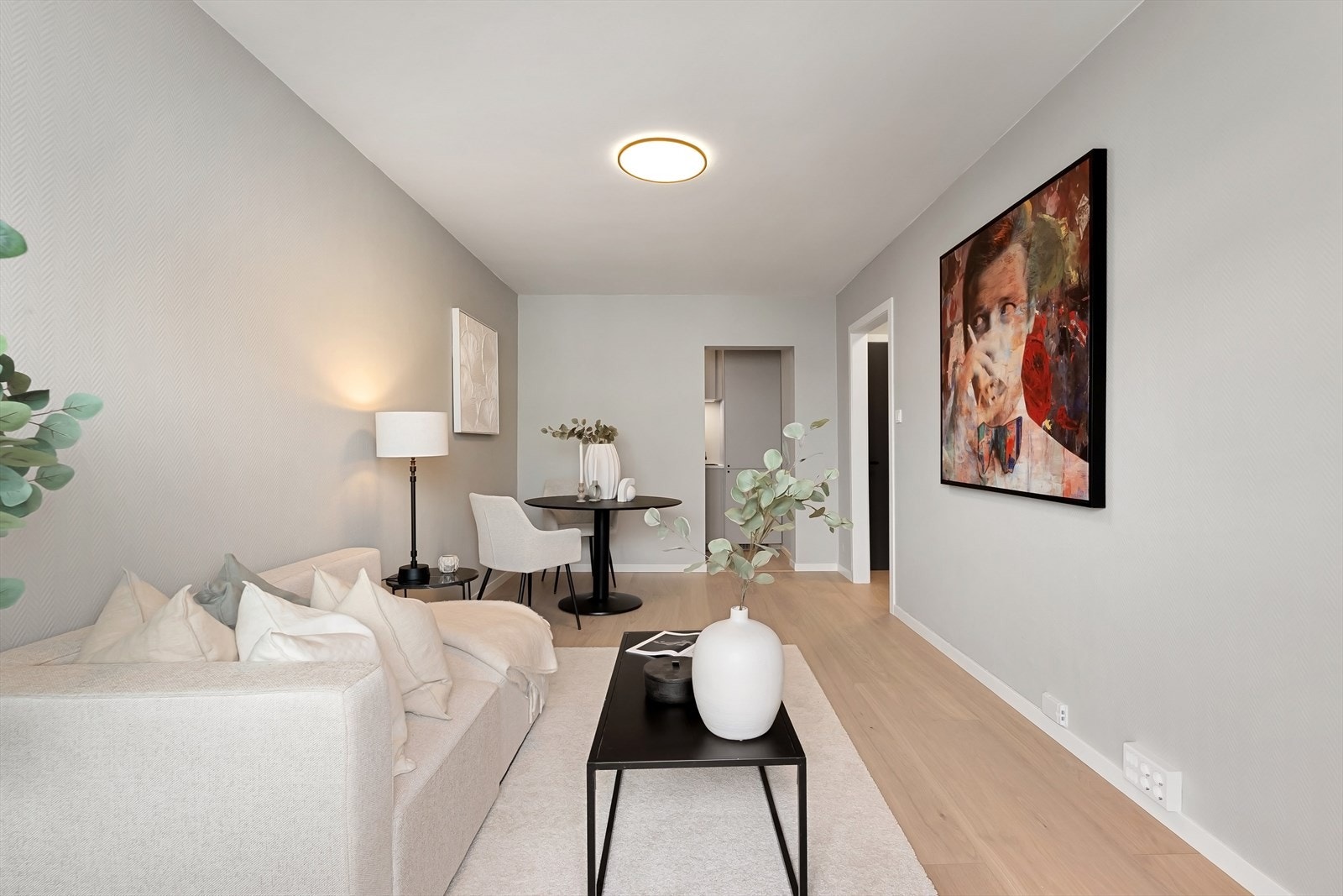 Planløsningen gjør det svært enkelt å møblere etter egne behov og preferanser. Galleribilde