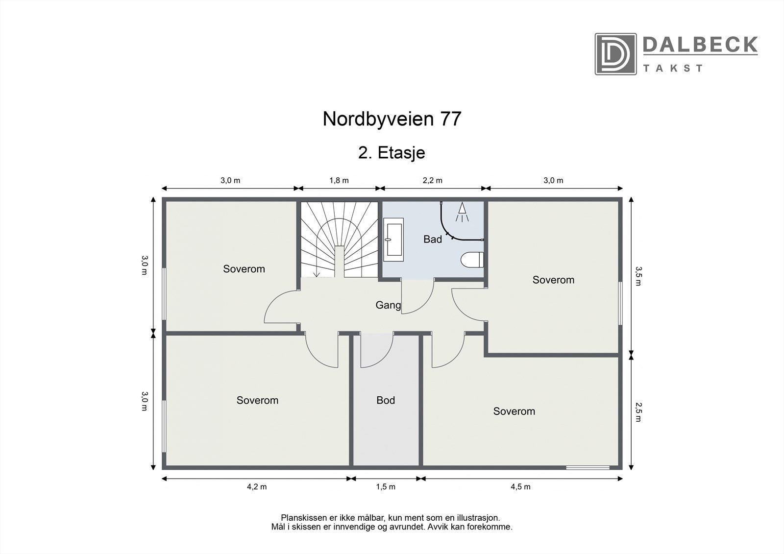 Plantegning - 2. etasje Galleribilde