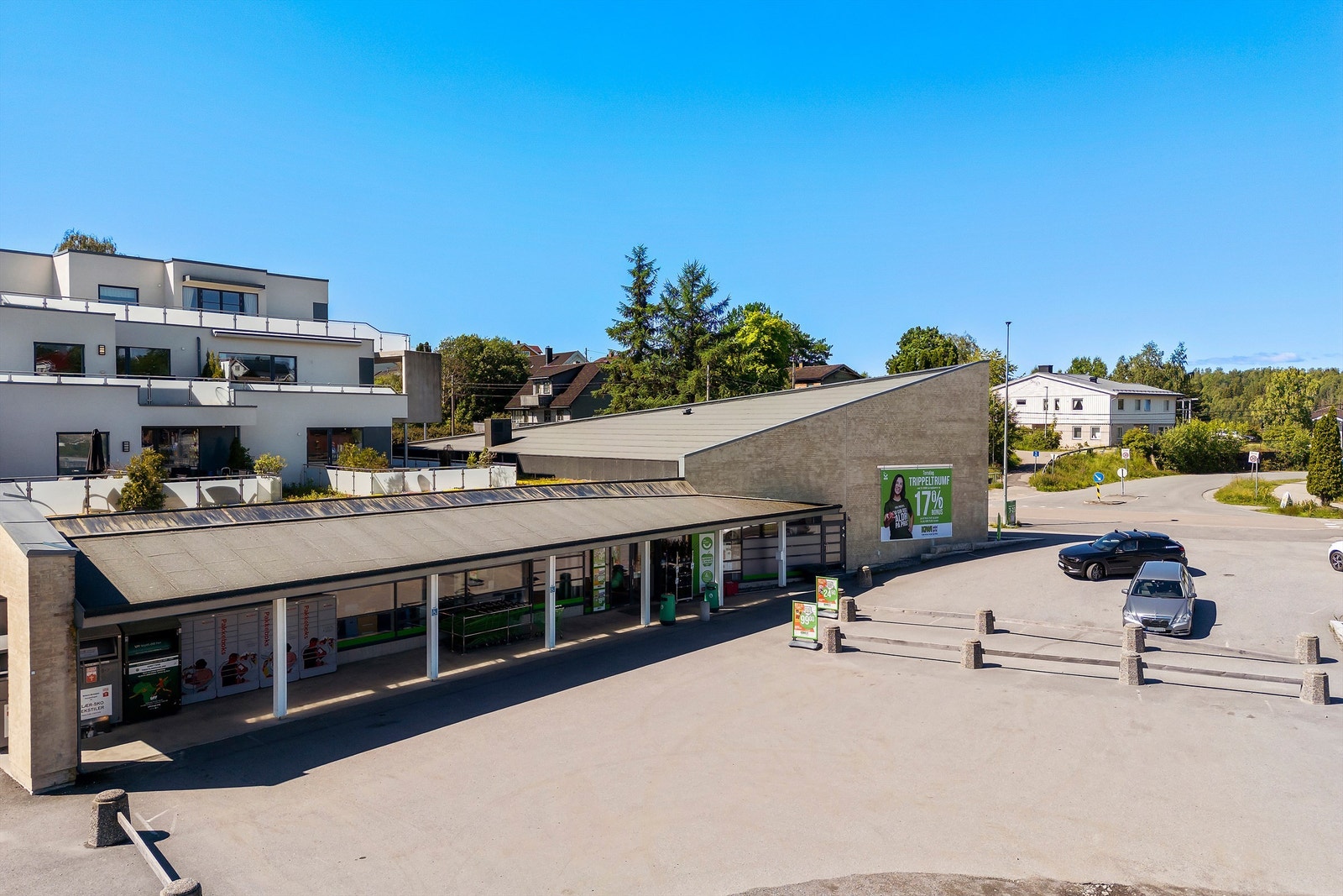 Kiwi ligger ca. 5 minutters gange fra boligen Galleribilde