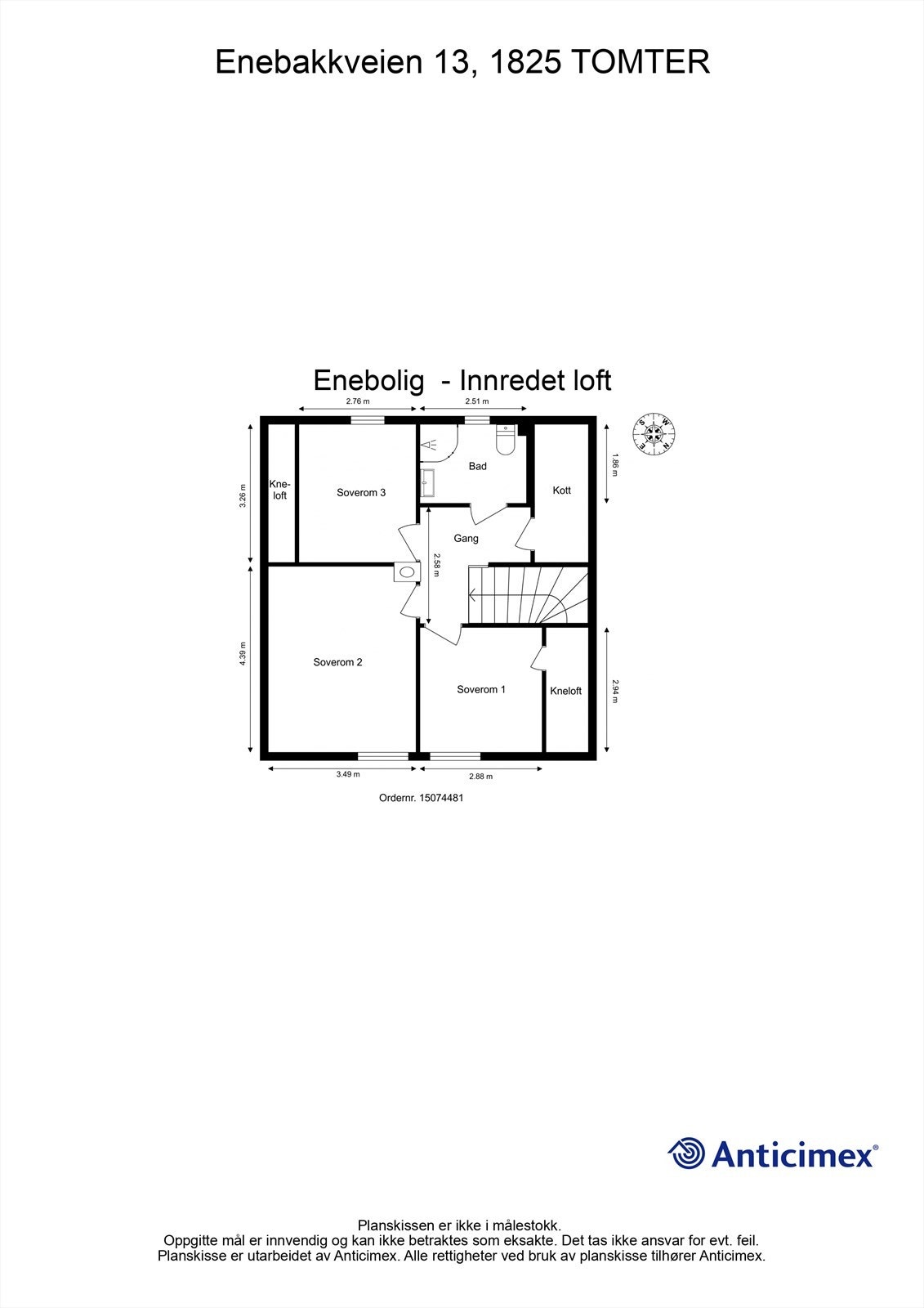 Plantegning 2. etasje Galleribilde