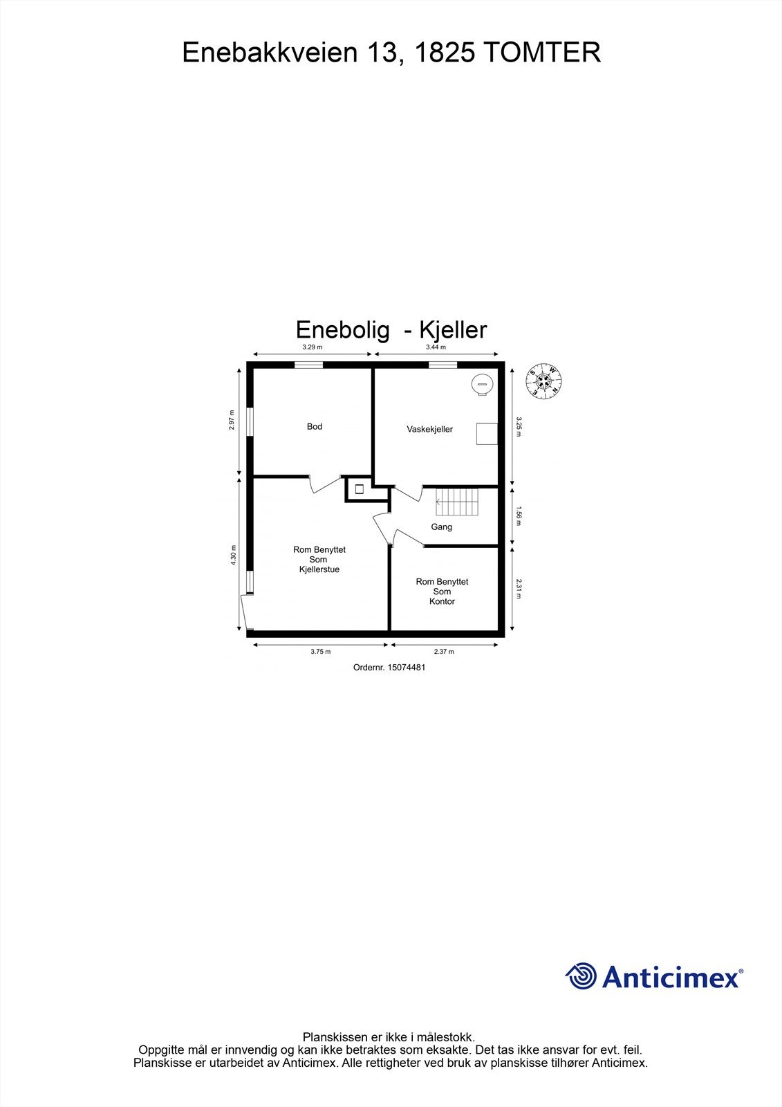 Plantegning u. etasje Galleribilde