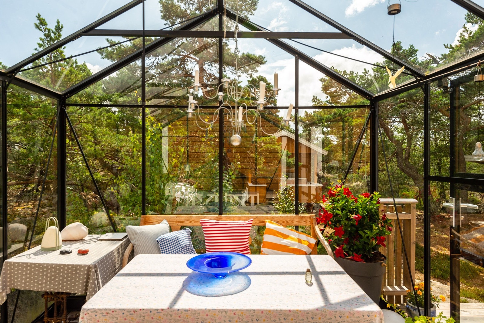 Drivhus, ideelt på sommerkvelder og bidrar til å forlenge sesongen Galleribilde