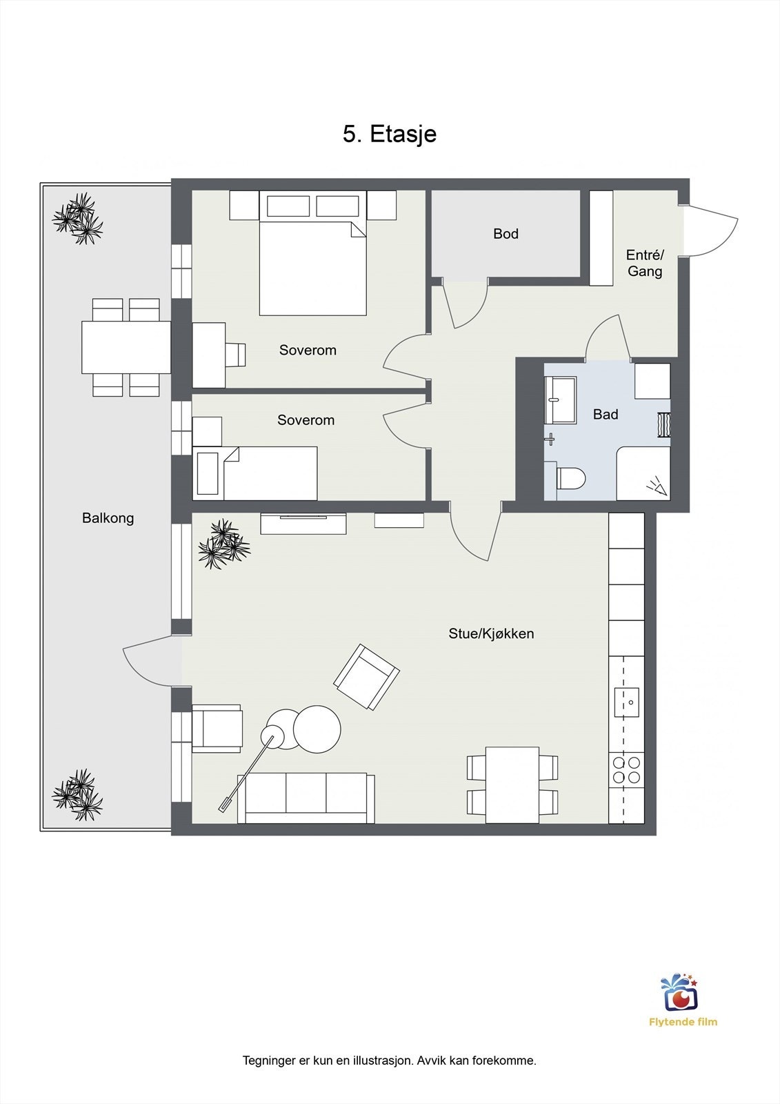 Plantegning Galleribilde