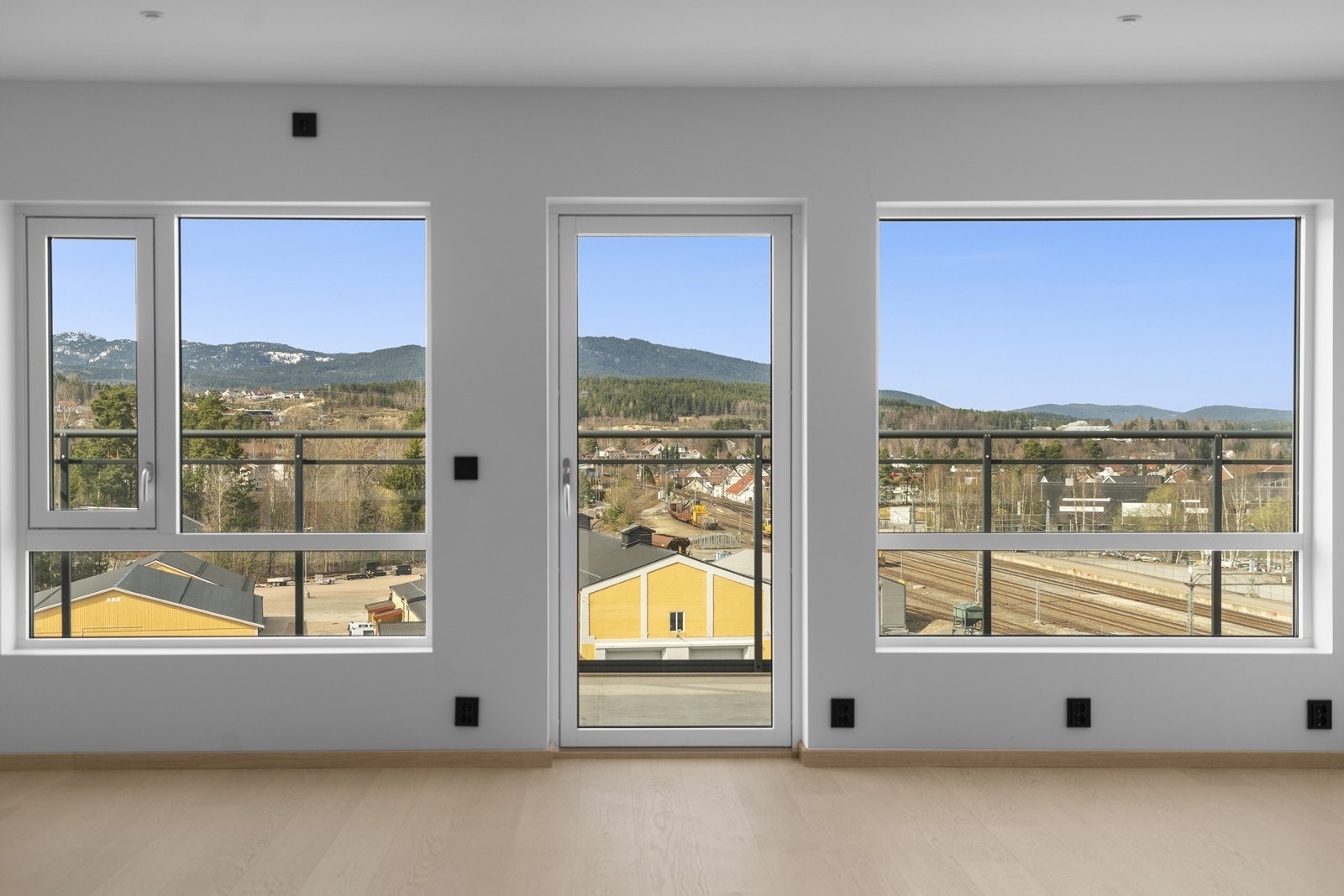 Flott utsikt fra stuen Galleribilde