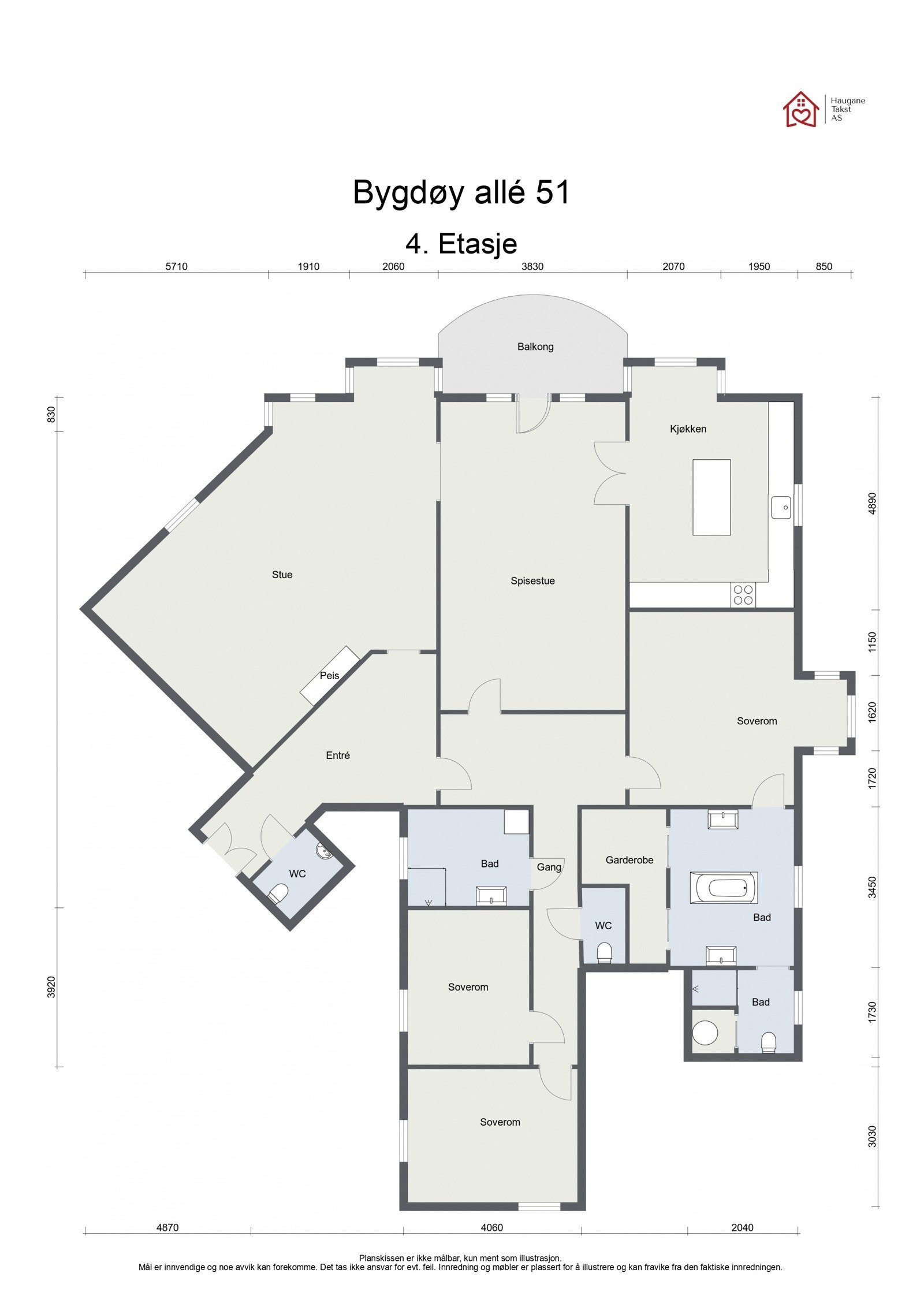 Plantegning Galleribilde