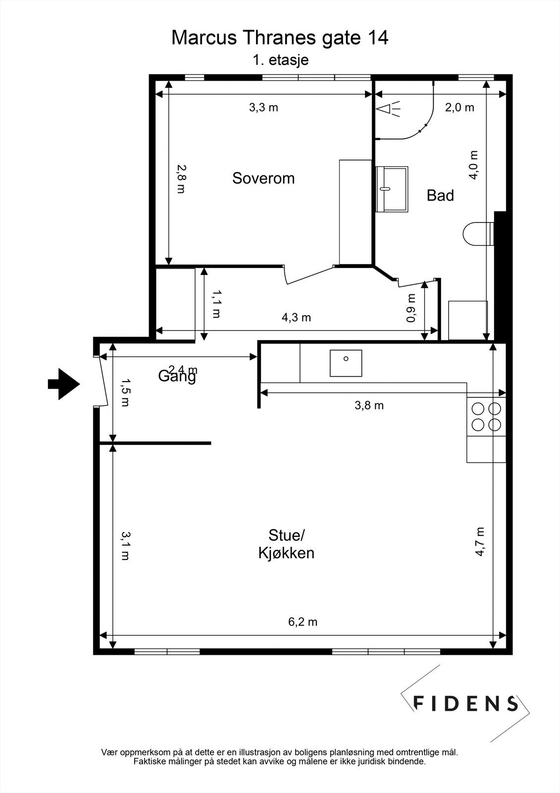 Dagens planskisse Galleribilde