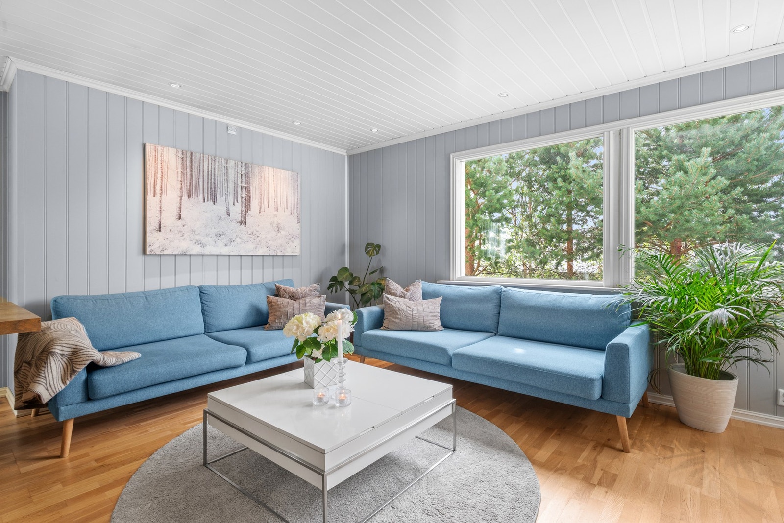 Det er god størrelse på alle rom. Stuen utgjør 38,5m². Galleribilde