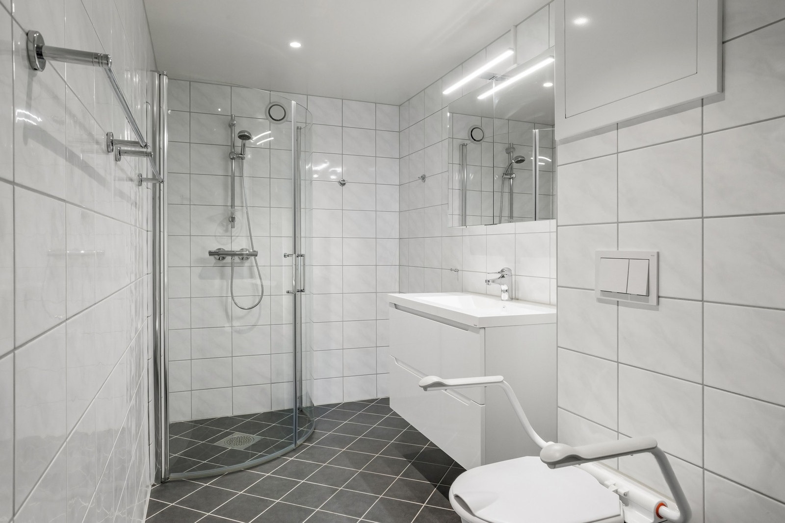 Badet har gulvvarme. Galleribilde