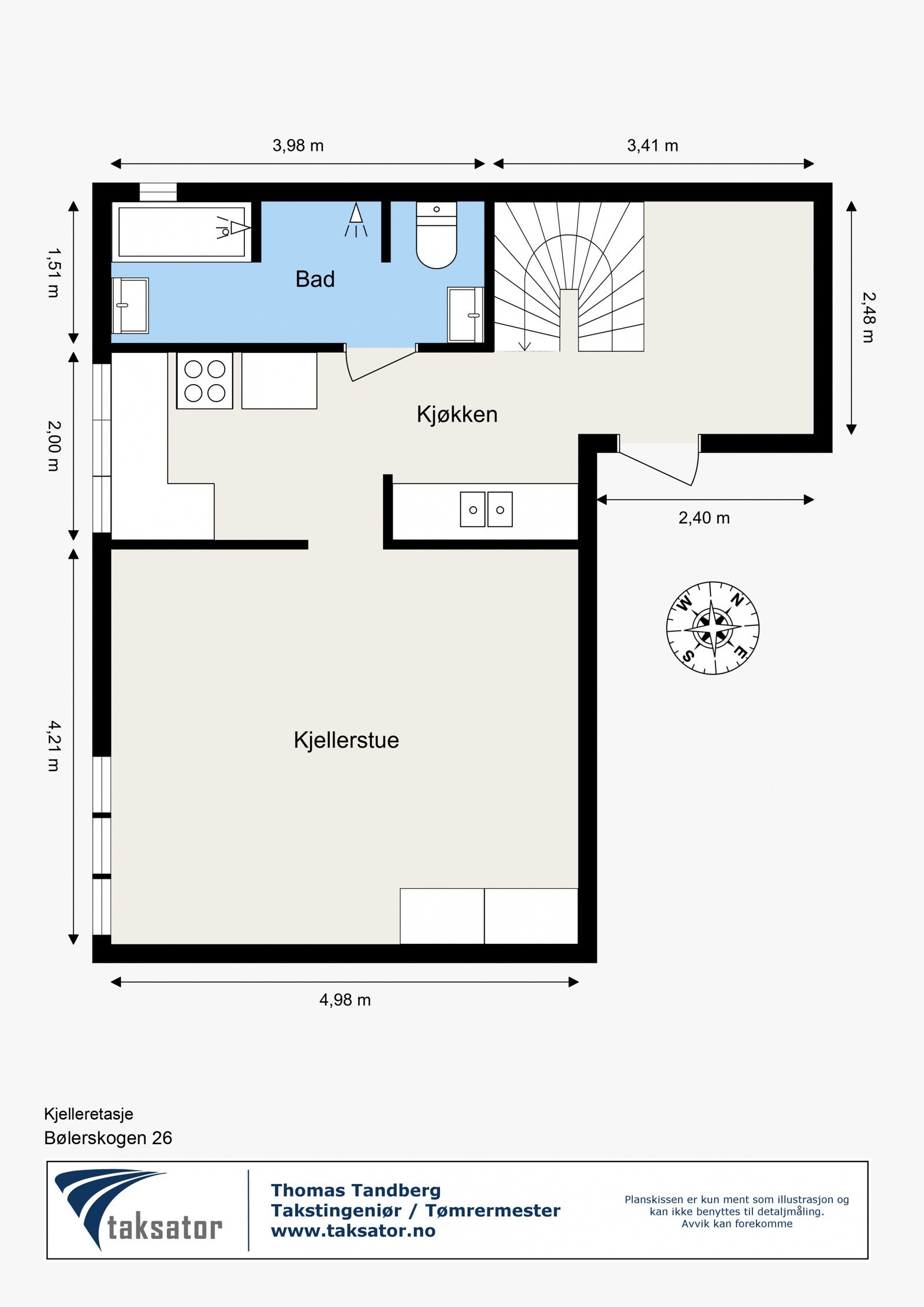 Plantegning kjeller. Galleribilde