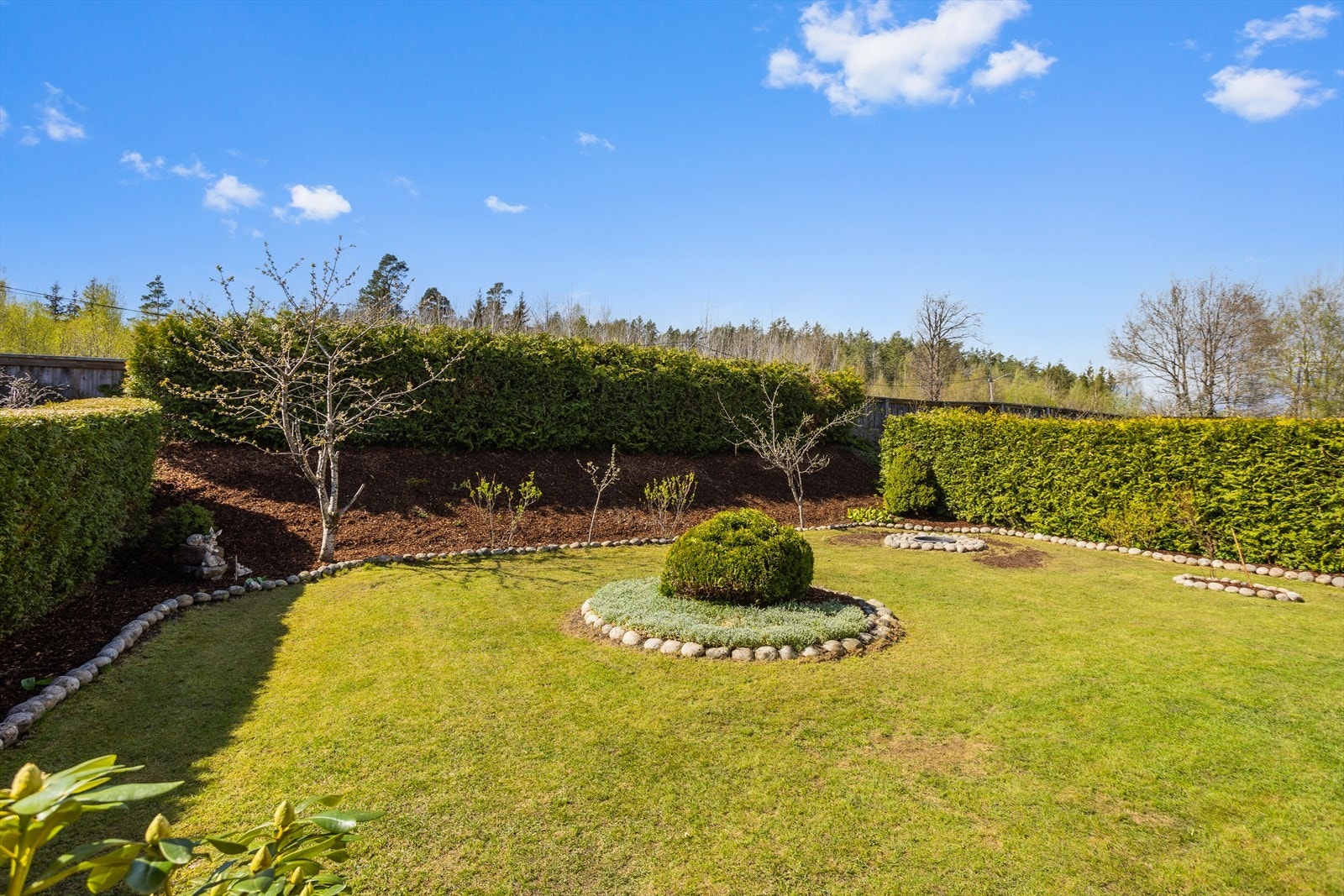 Flott skjermet hage med meget gode solforhold. Galleribilde