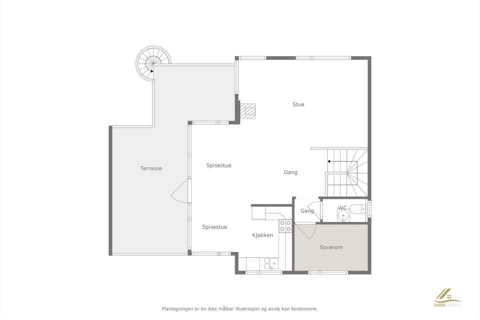 Plantegning 2. etg. Galleribilde
