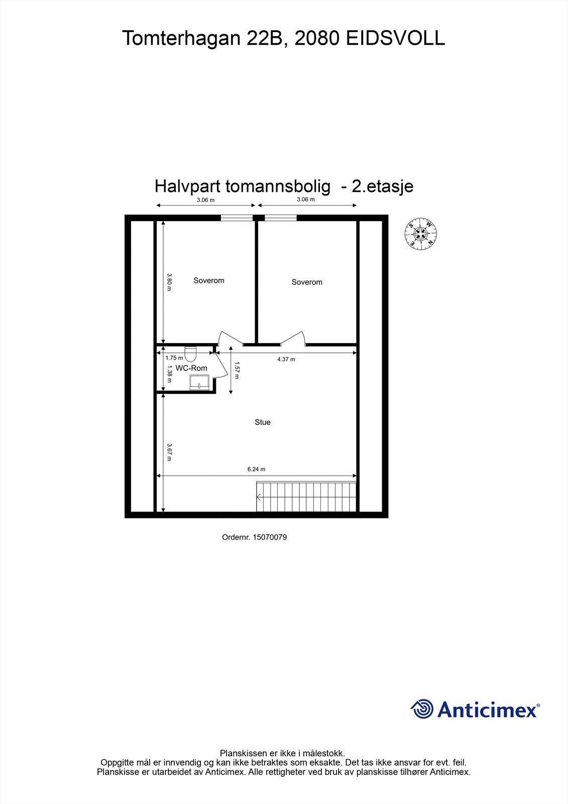 Plantegning 2.etasje Galleribilde