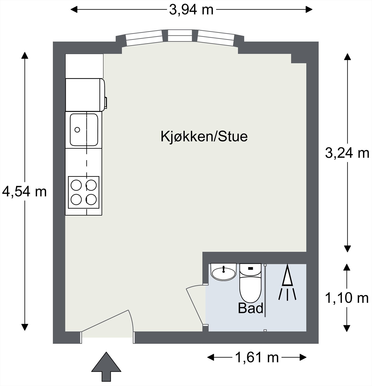 Plantegning til orientering. Galleribilde