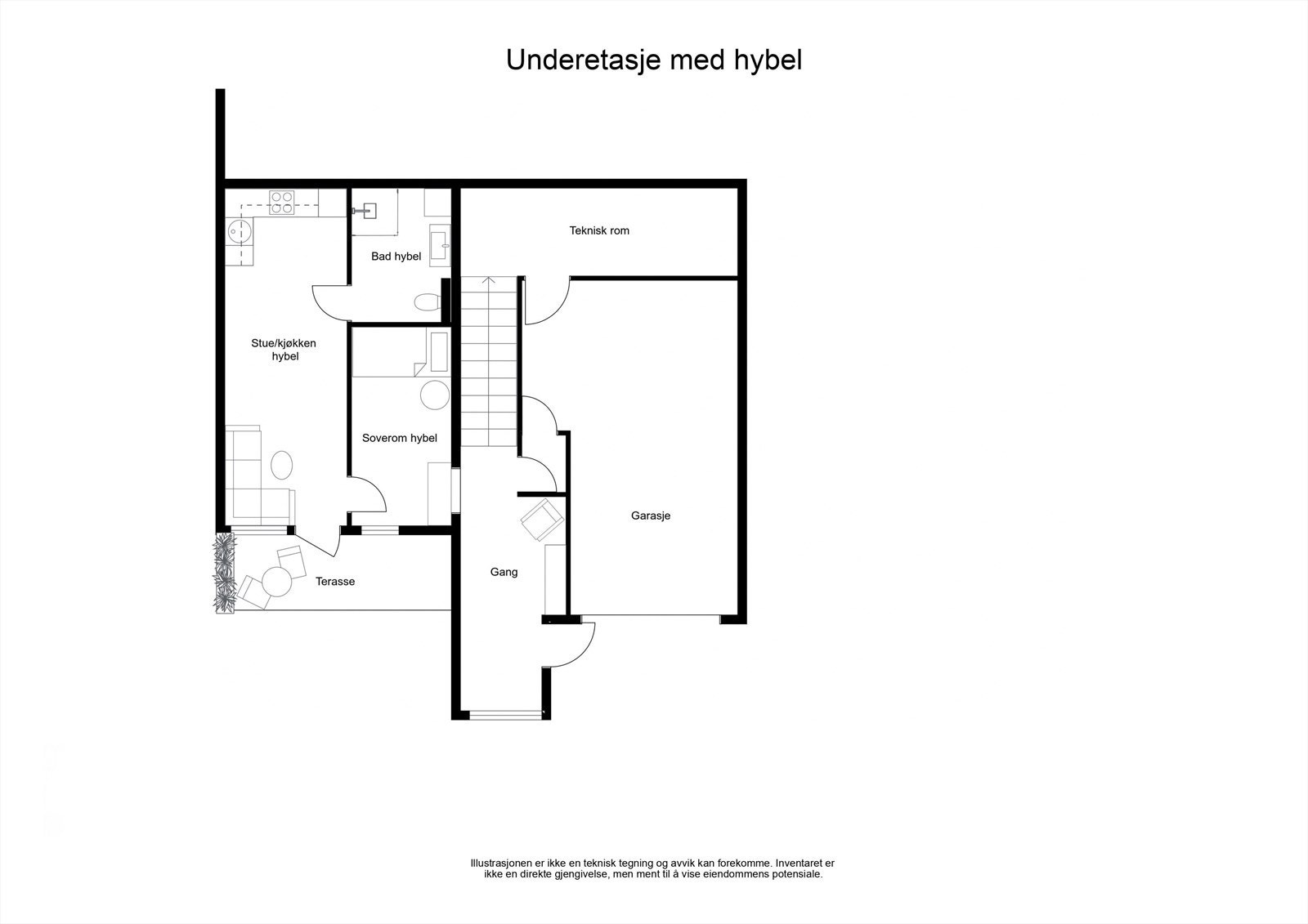 Plantegning 1. Etasje Galleribilde