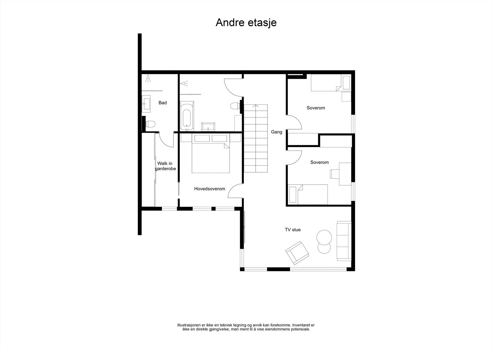 Plantegning 2. Etasje Galleribilde