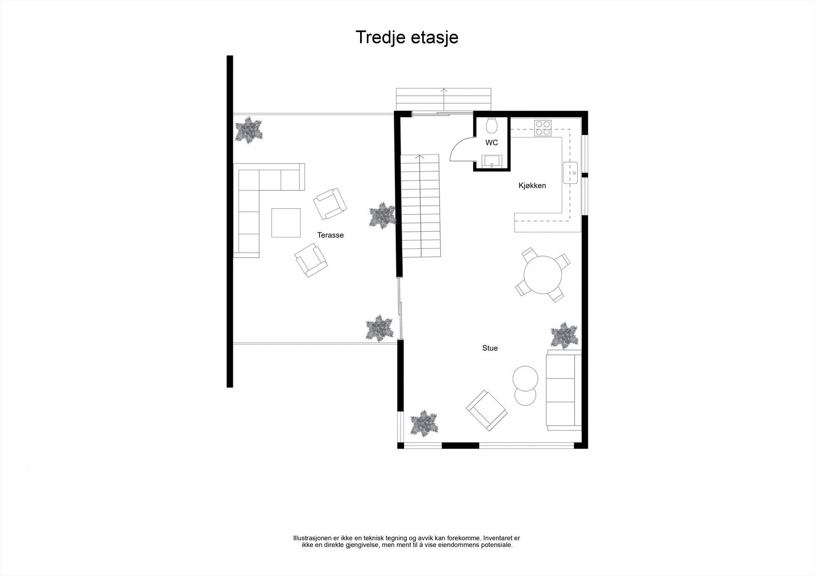 Plantegning 3. Etasje Galleribilde